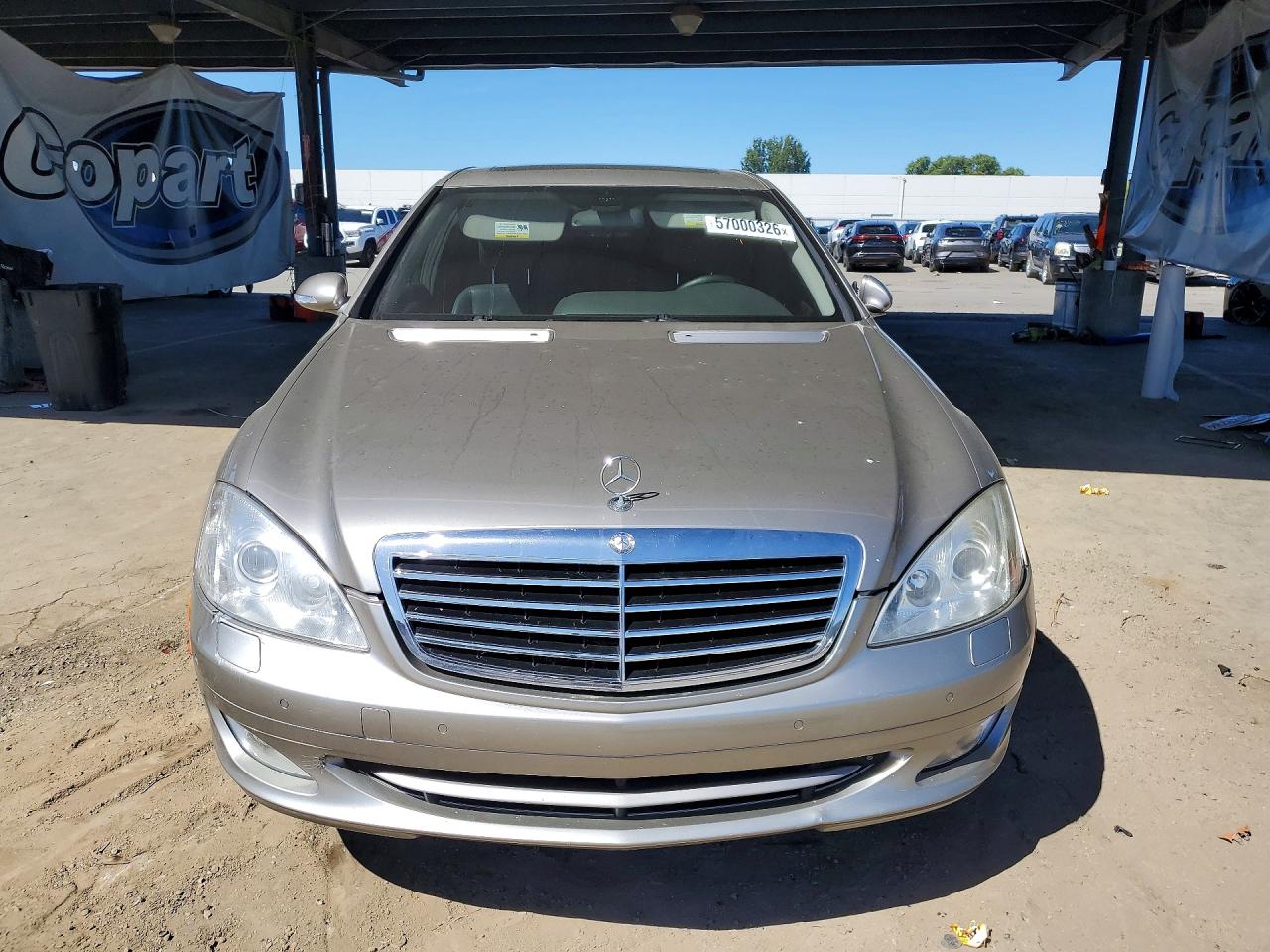 2007 Mercedes-benz S 550 Silver vin: WDDNG71X77A077089