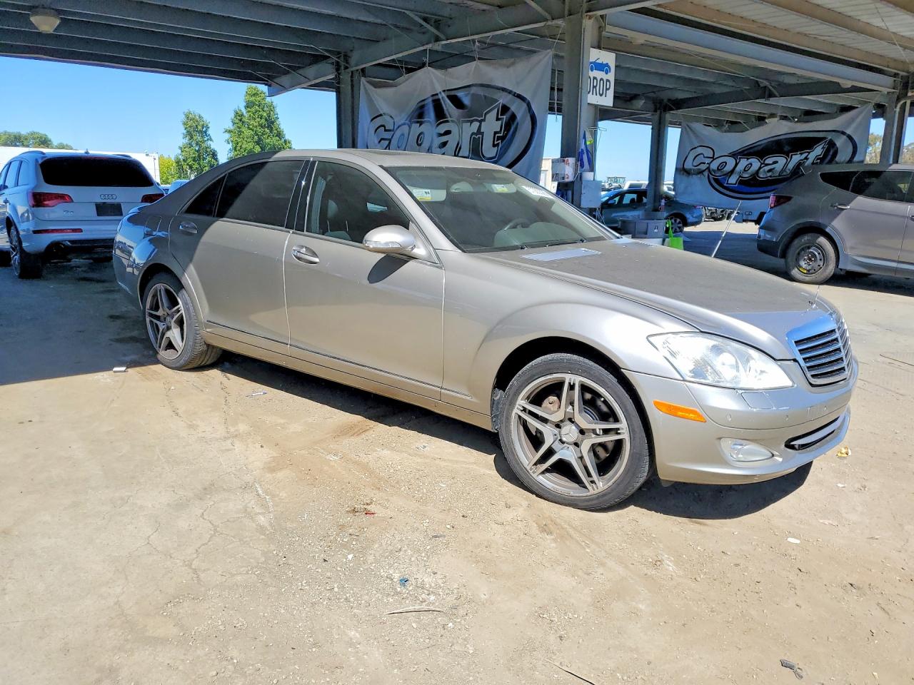 2007 Mercedes-benz S 550 Silver vin: WDDNG71X77A077089