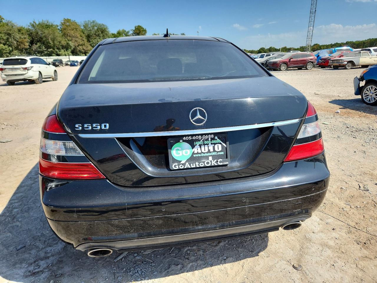 2008 Mercedes-benz S 550 Black vin: WDDNG71X78A171989