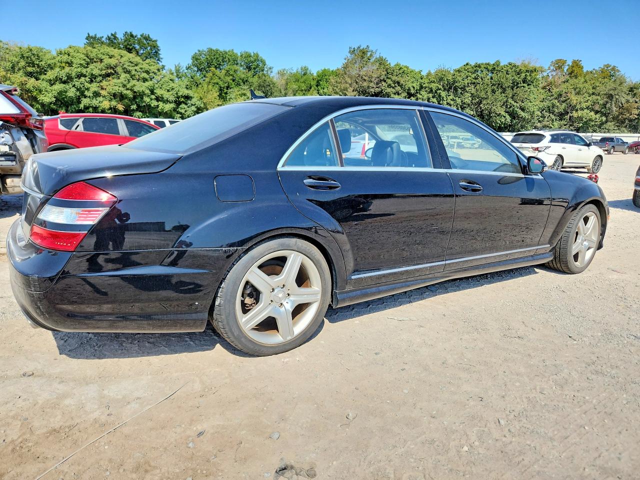2008 Mercedes-benz S 550 Black vin: WDDNG71X78A171989