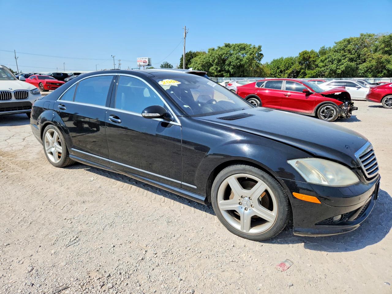 2008 Mercedes-benz S 550 Black vin: WDDNG71X78A171989