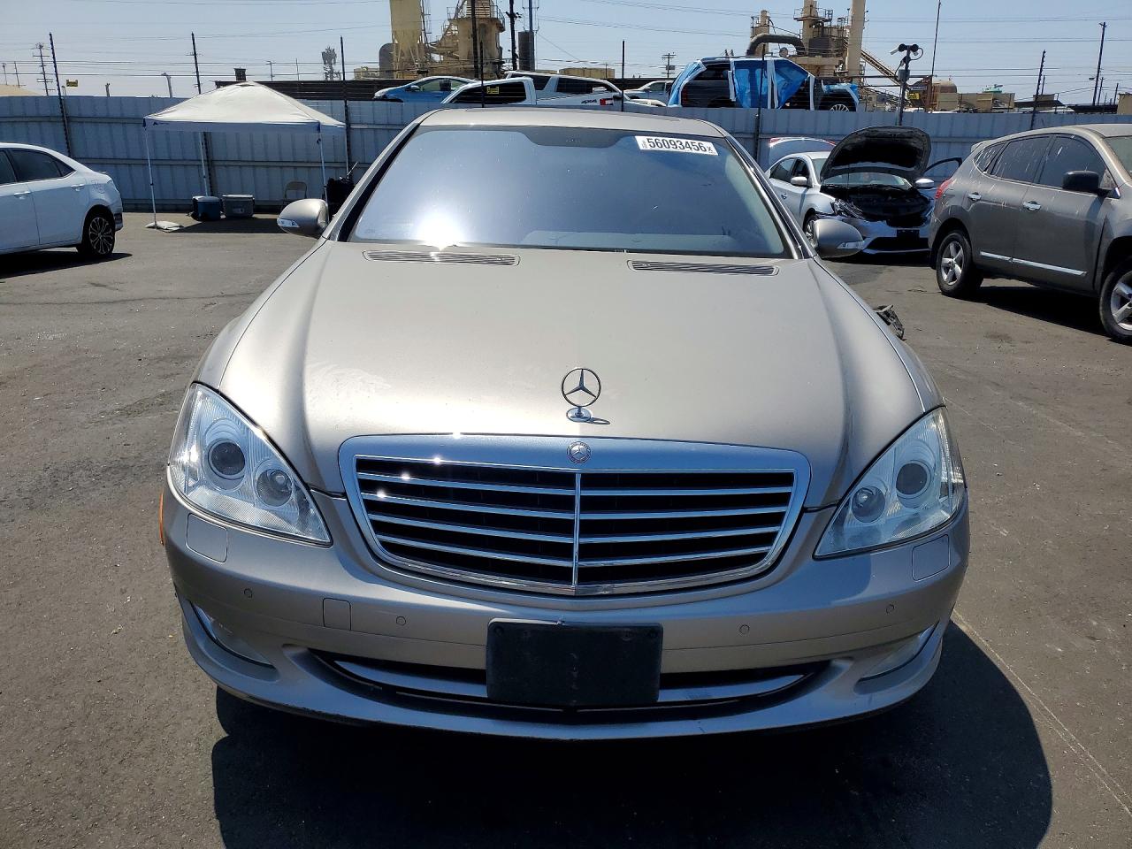 2007 Mercedes-benz S 550 Silver vin: WDDNG71X87A021128