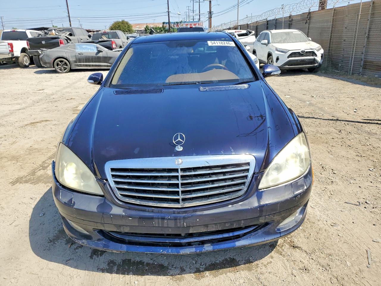 2007 Mercedes-benz S 550 Blue vin: WDDNG71X87A039080