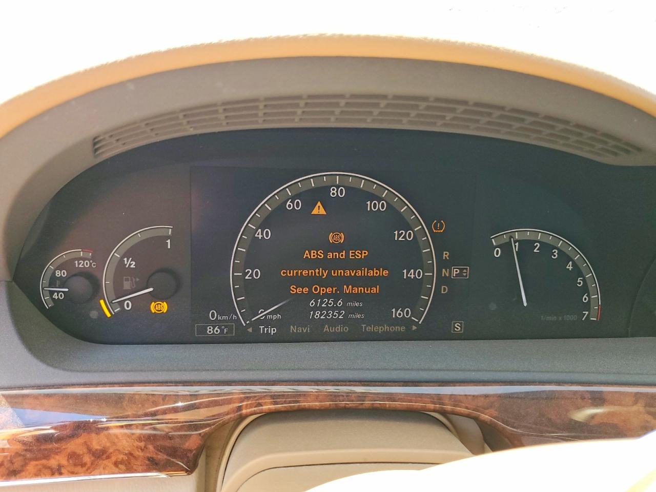 2007 Mercedes-benz S 550 Blue vin: WDDNG71X87A039080