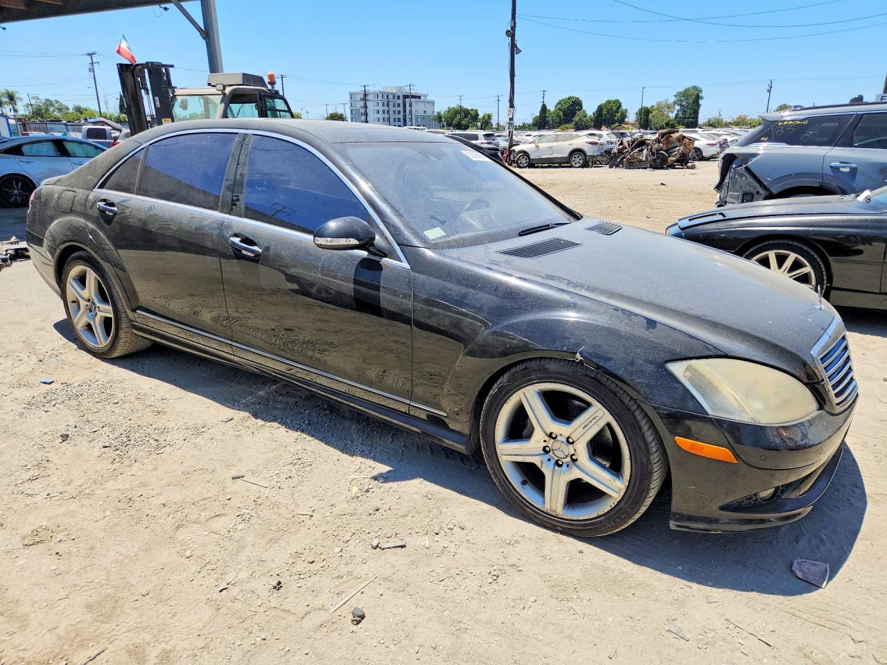 2007 Mercedes-benz S 550 Черный vin: WDDNG71X87A076680