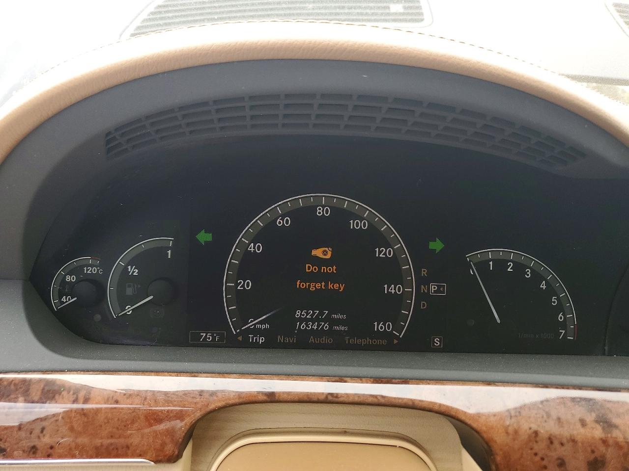 2007 Mercedes-benz S 550 Blue vin: WDDNG71X87A112030