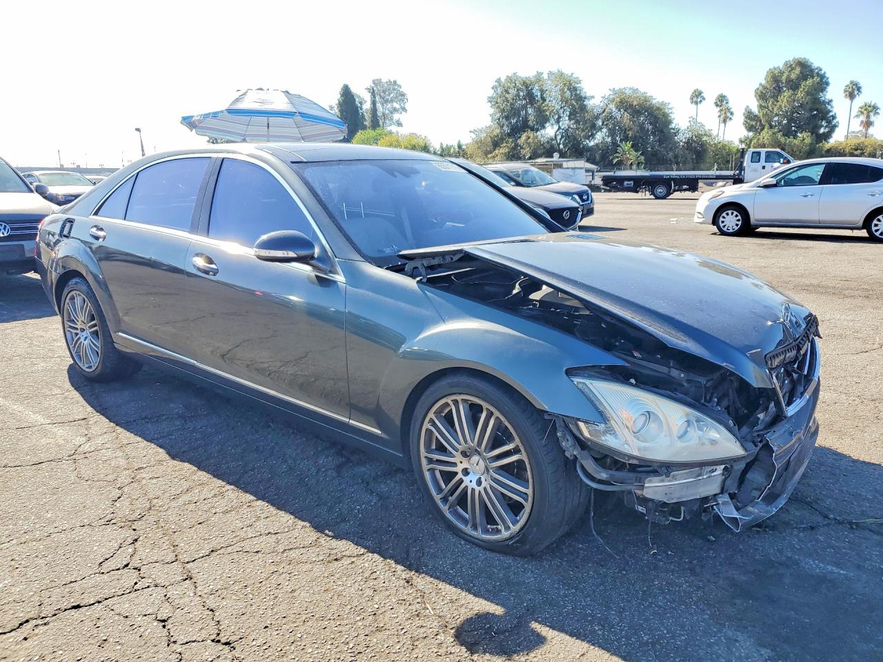 2007 Mercedes-benz S 550 Gray vin: WDDNG71X97A032283