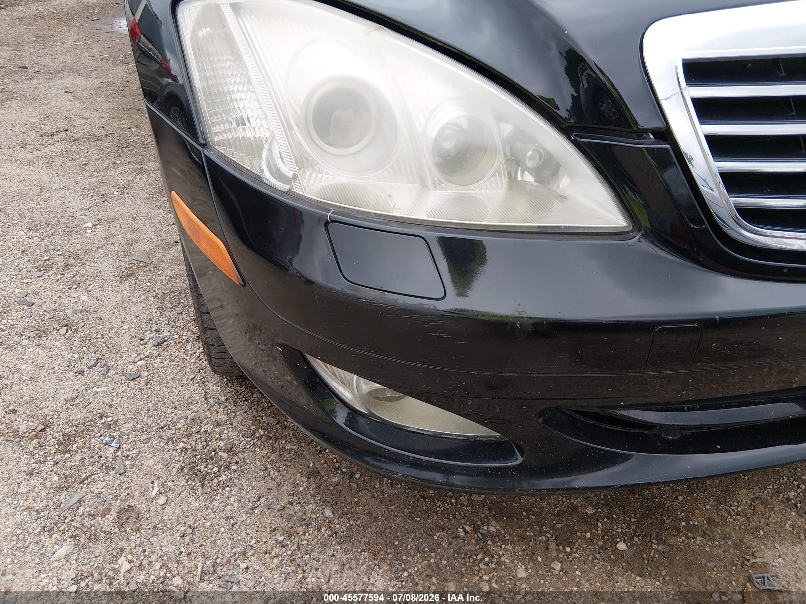2007 Mercedes-benz S 550   Black vin: WDDNG71X97A043221
