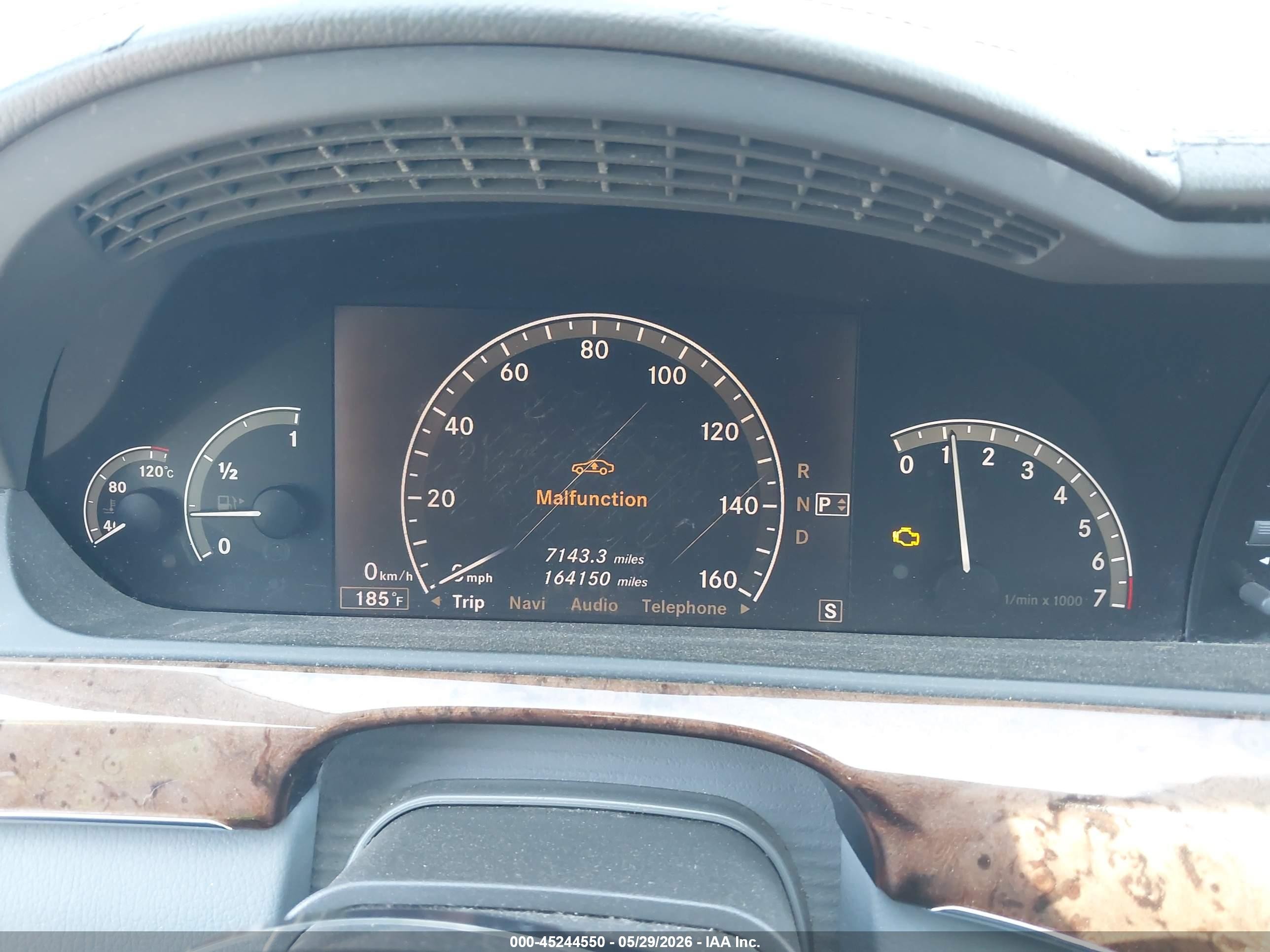 2007 Mercedes-benz S 550   Light Blue vin: WDDNG71X97A080625