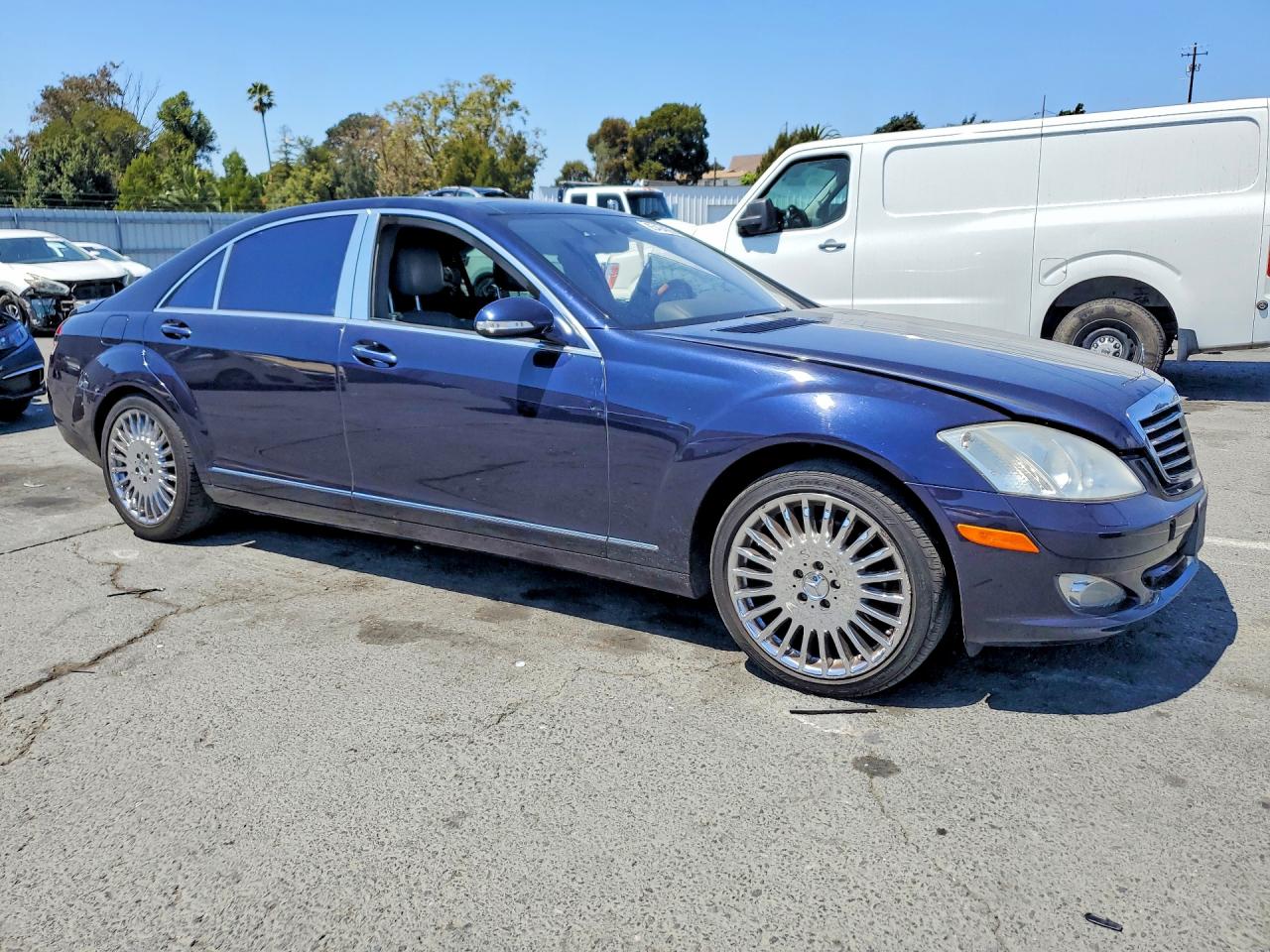 2007 Mercedes-benz S 550 Blue vin: WDDNG71X97A122324