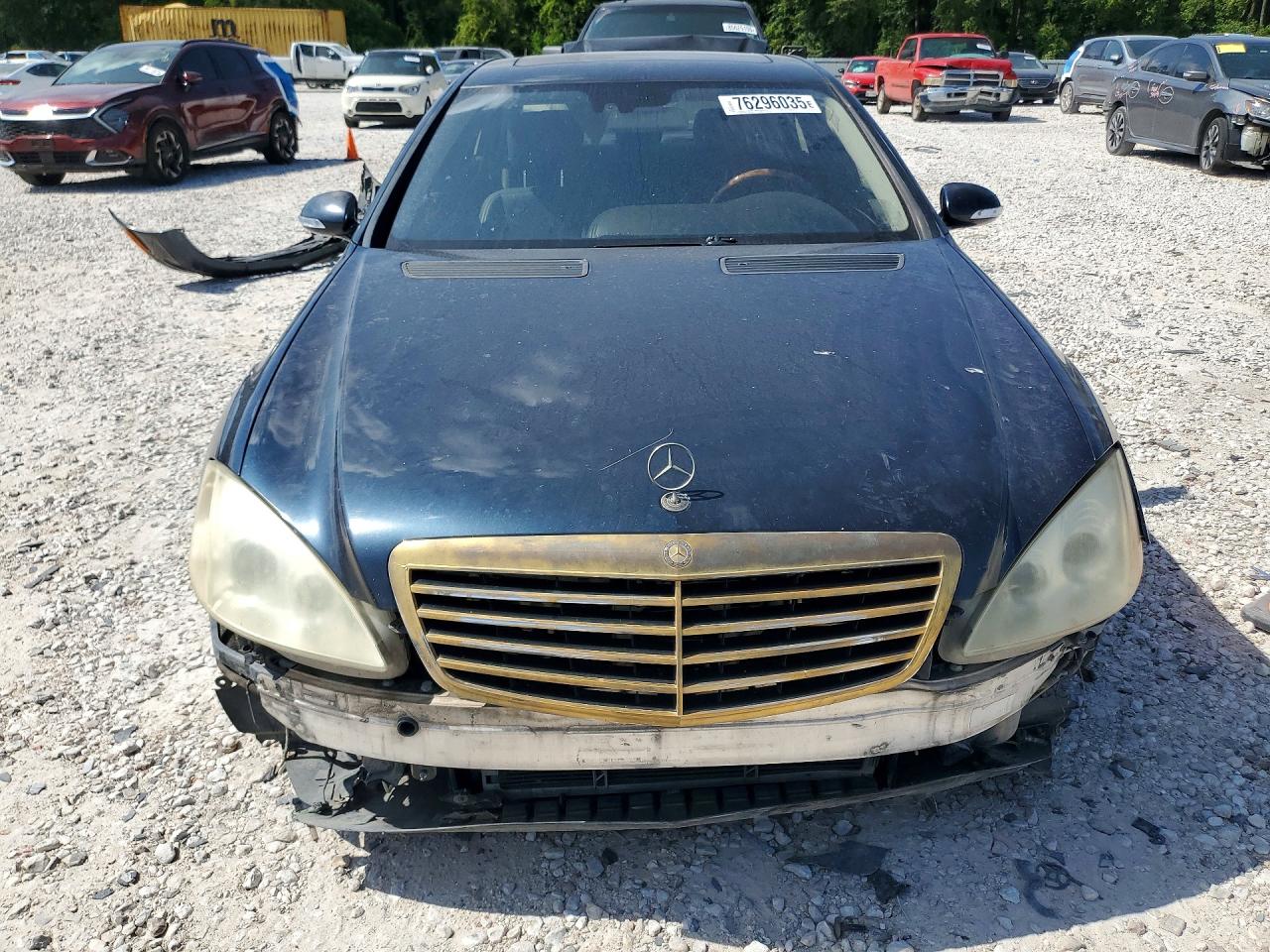 2007 Mercedes-benz S 550 Blue vin: WDDNG71XX7A137172