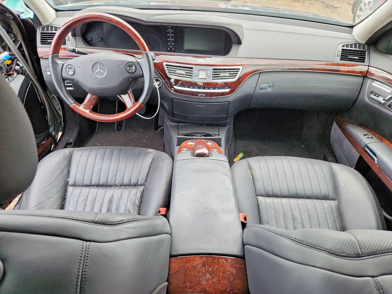 2009 Mercedes-benz S 600 Black vin: WDDNG76X09A273063