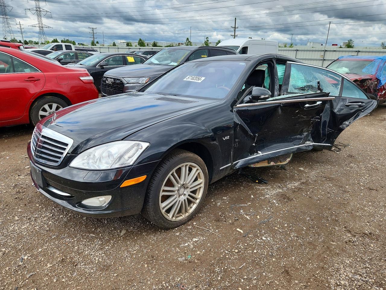 2009 Mercedes-benz S 600 Black vin: WDDNG76X09A273063