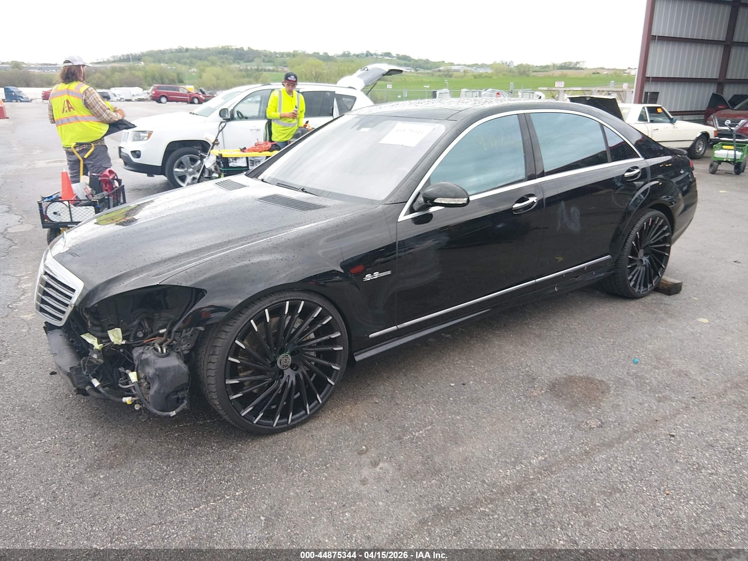 2008 Mercedes-benz S 63 Amg Черный vin: WDDNG77X18A182638