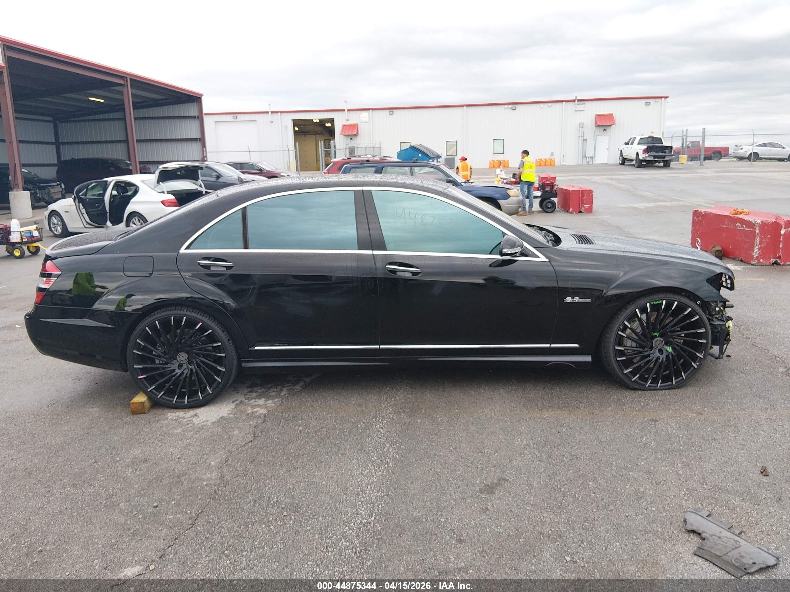 2008 Mercedes-benz S 63 Amg Черный vin: WDDNG77X18A182638