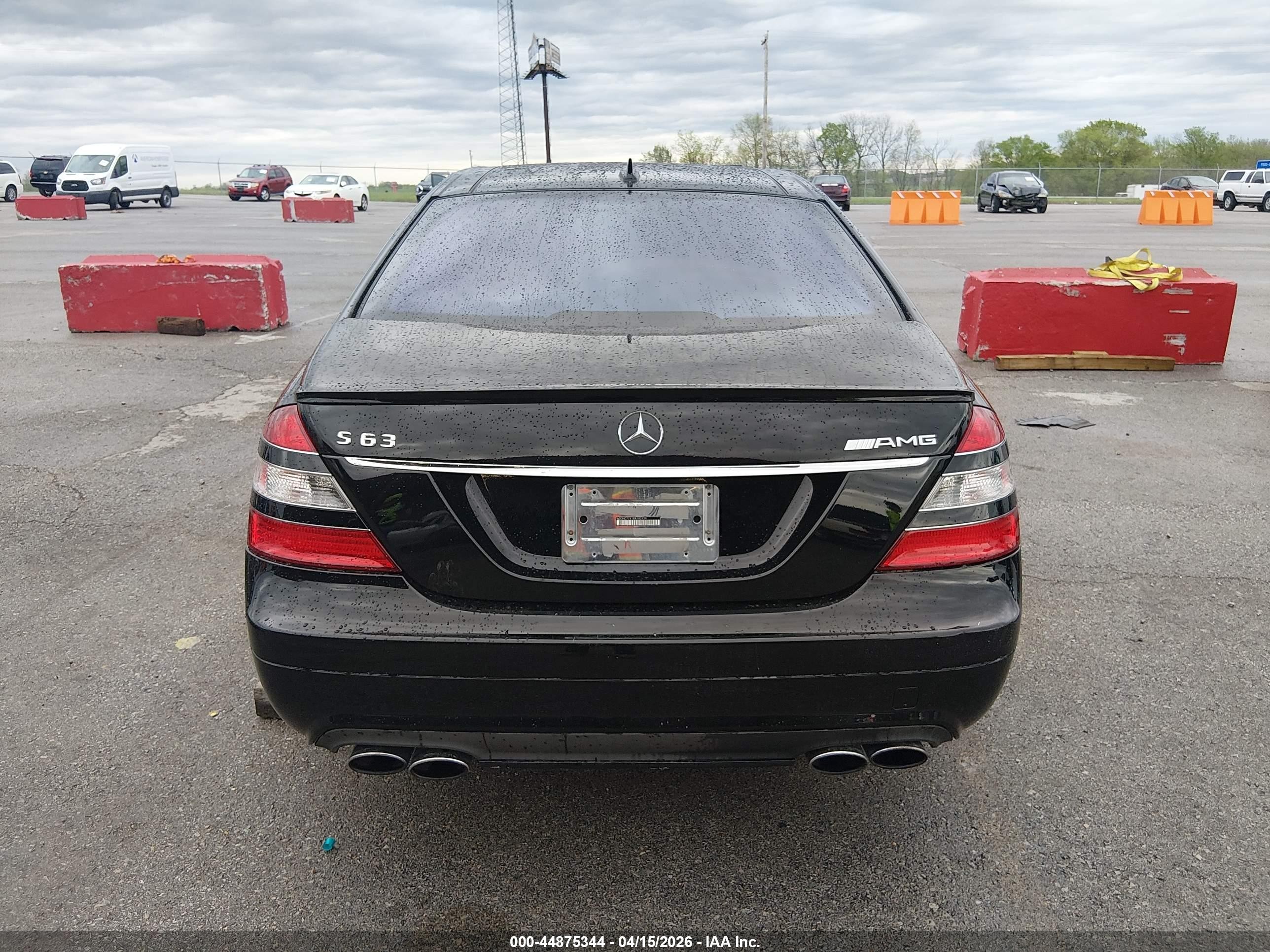 2008 Mercedes-benz S 63 Amg Черный vin: WDDNG77X18A182638