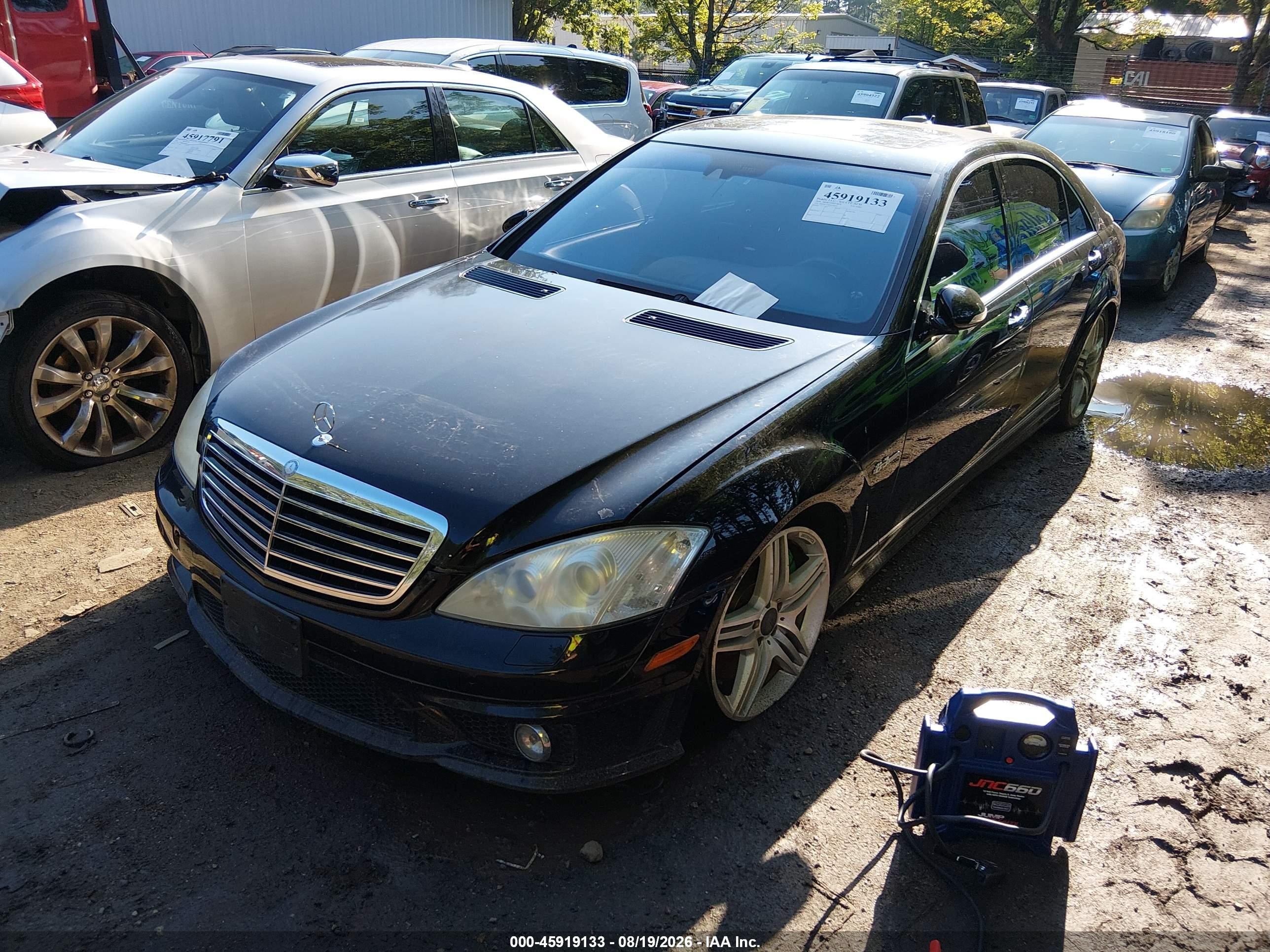 2009 Mercedes-benz S 63 Amg   Black vin: WDDNG77X29A256649
