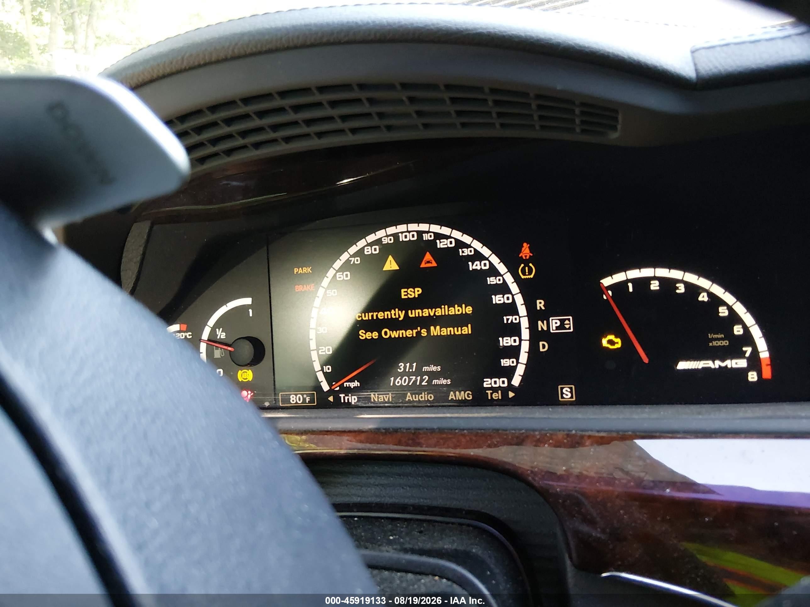 2009 Mercedes-benz S 63 Amg   Black vin: WDDNG77X29A256649