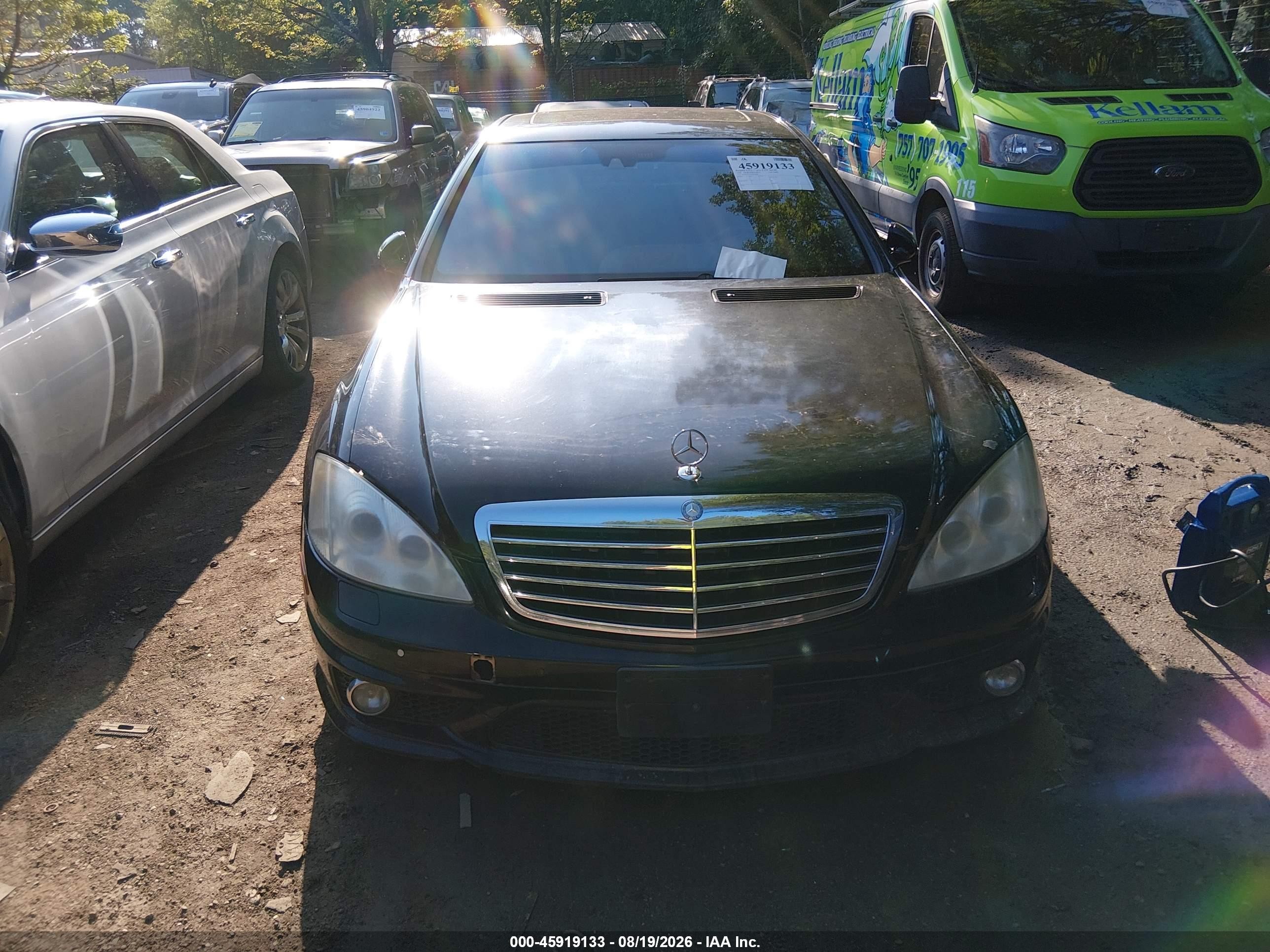 2009 Mercedes-benz S 63 Amg   Black vin: WDDNG77X29A256649