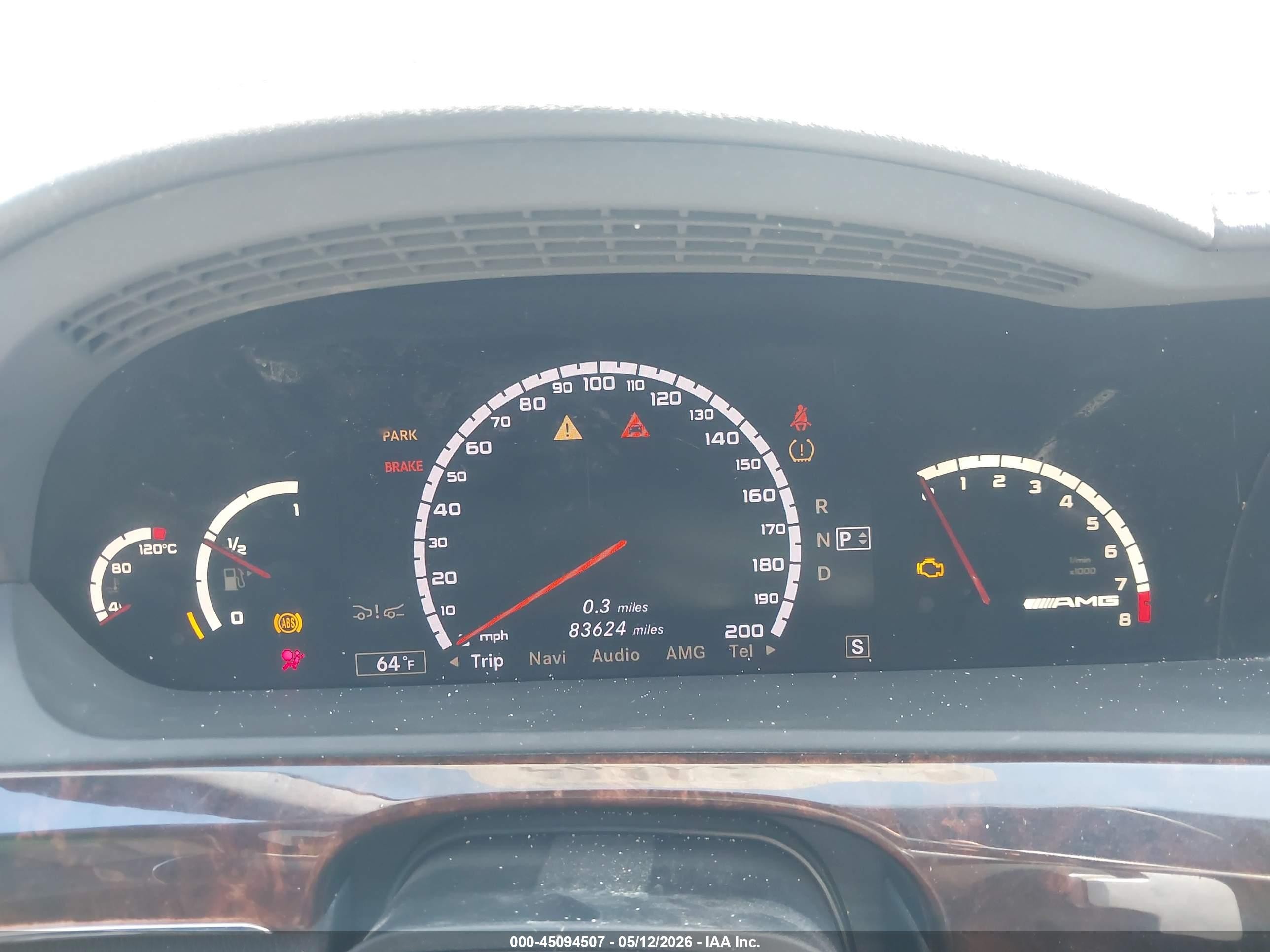 2008 Mercedes-benz S 63 Amg   Черный vin: WDDNG77X38A215753