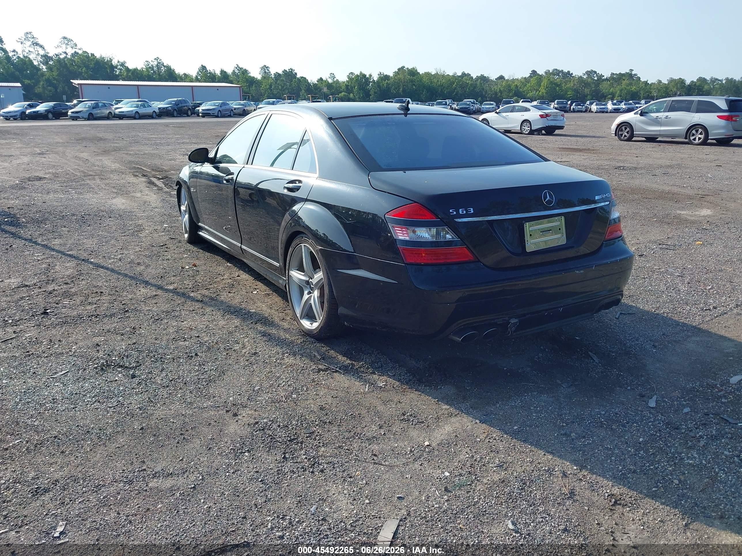 2008 Mercedes-benz S 63 Amg Black vin: WDDNG77X58A181153