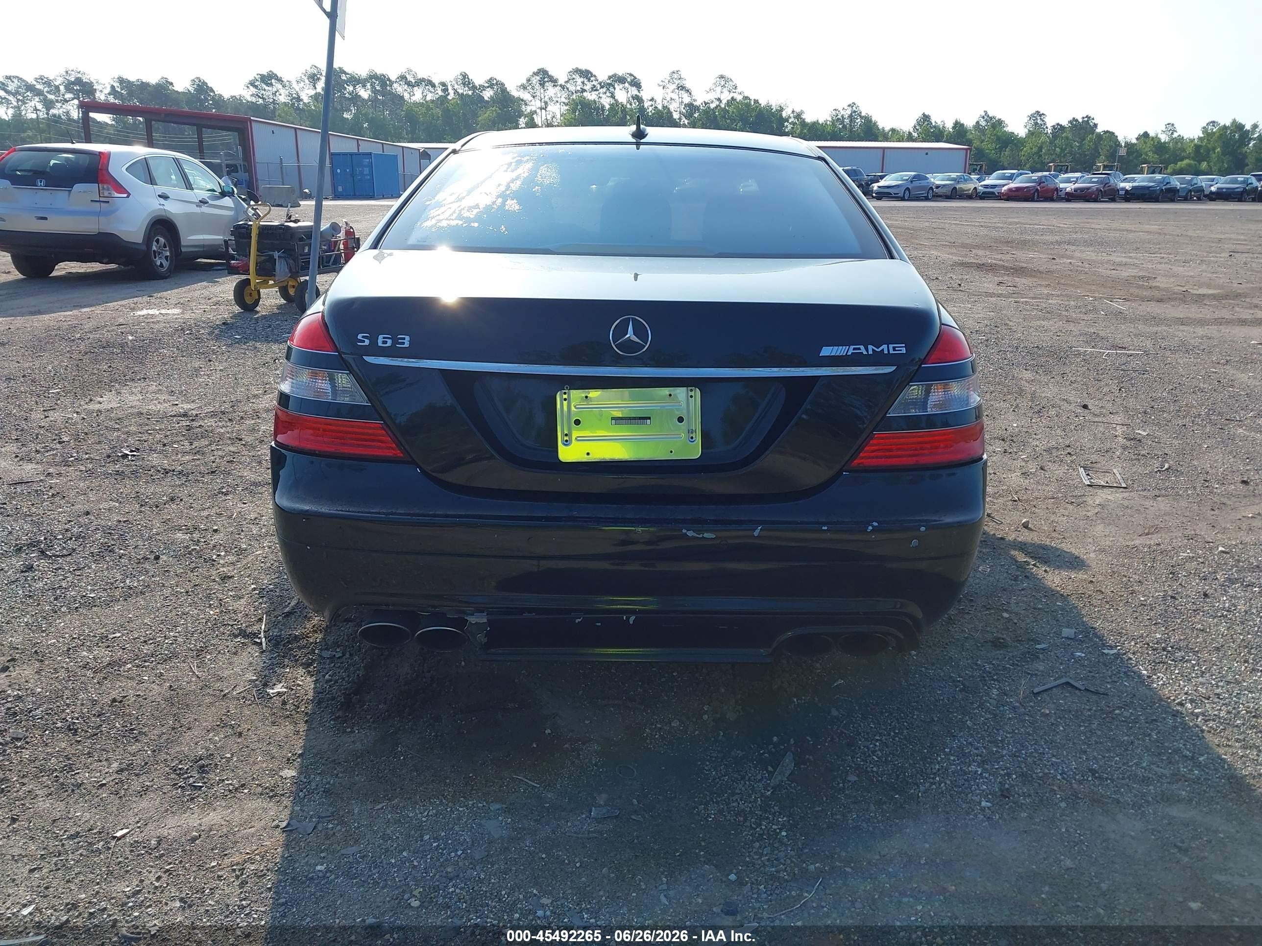2008 Mercedes-benz S 63 Amg Black vin: WDDNG77X58A181153