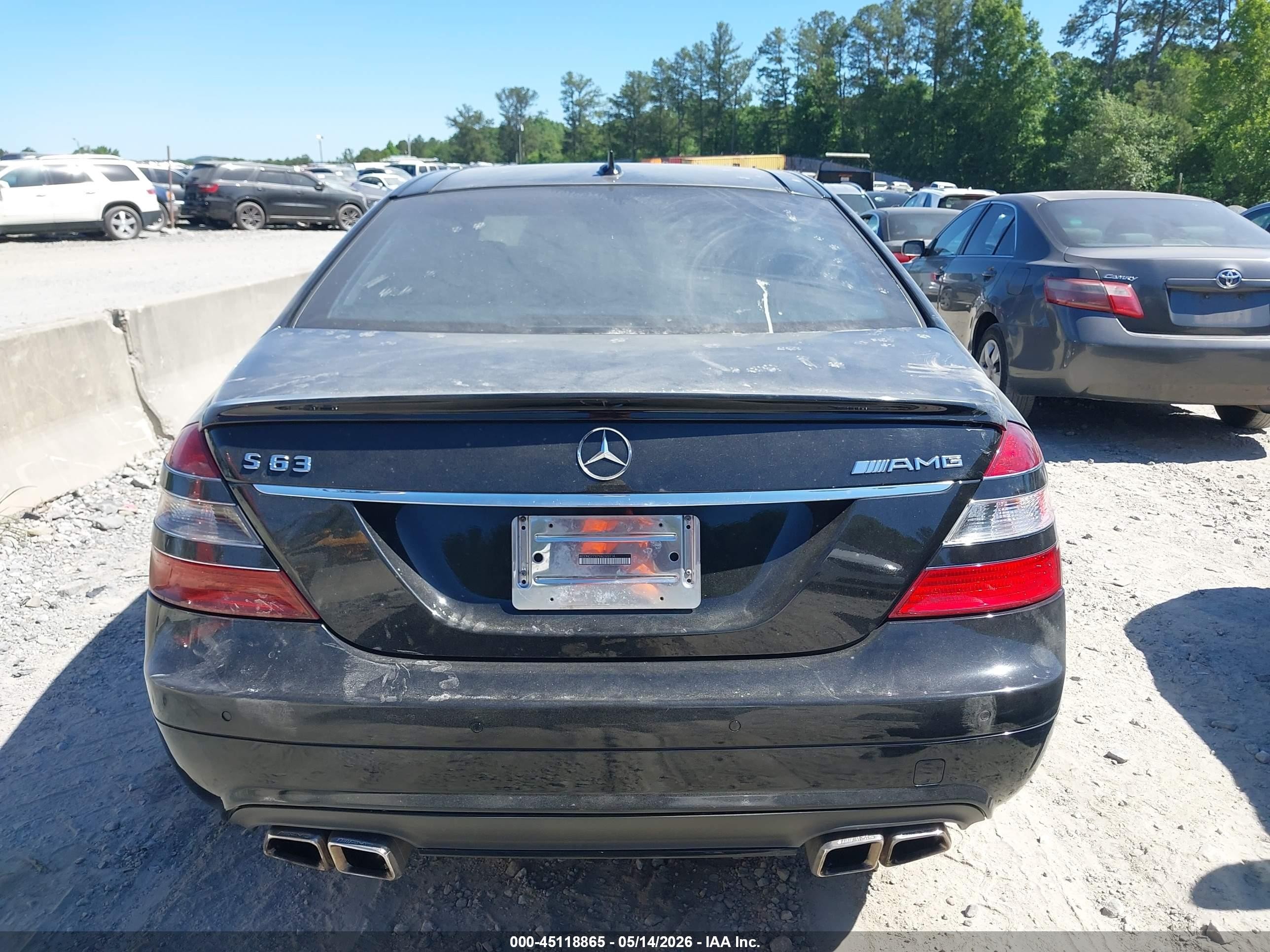 2009 Mercedes-benz S 63 Amg Черный vin: WDDNG77X79A265914