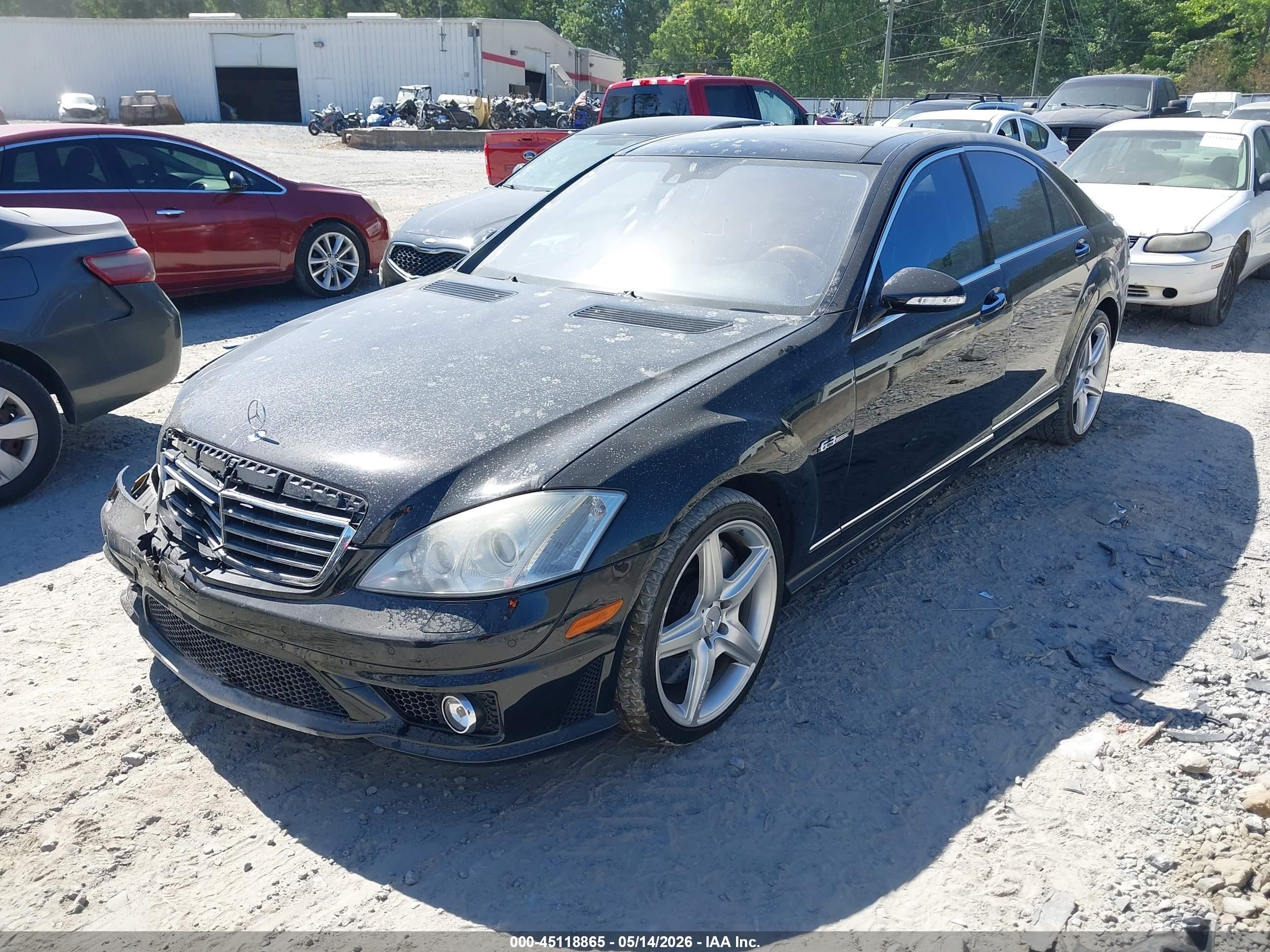 2009 Mercedes-benz S 63 Amg Черный vin: WDDNG77X79A265914