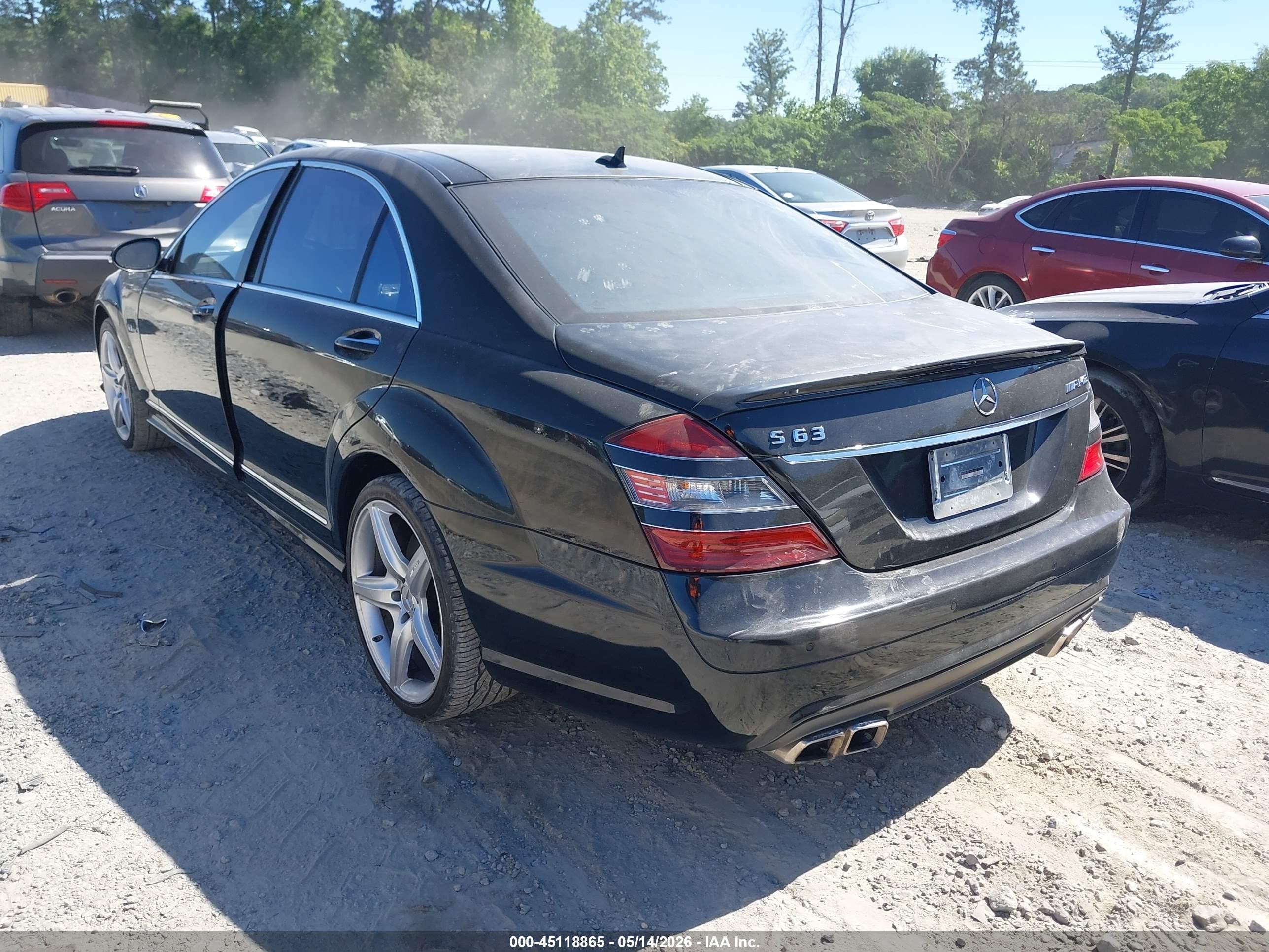 2009 Mercedes-benz S 63 Amg Черный vin: WDDNG77X79A265914