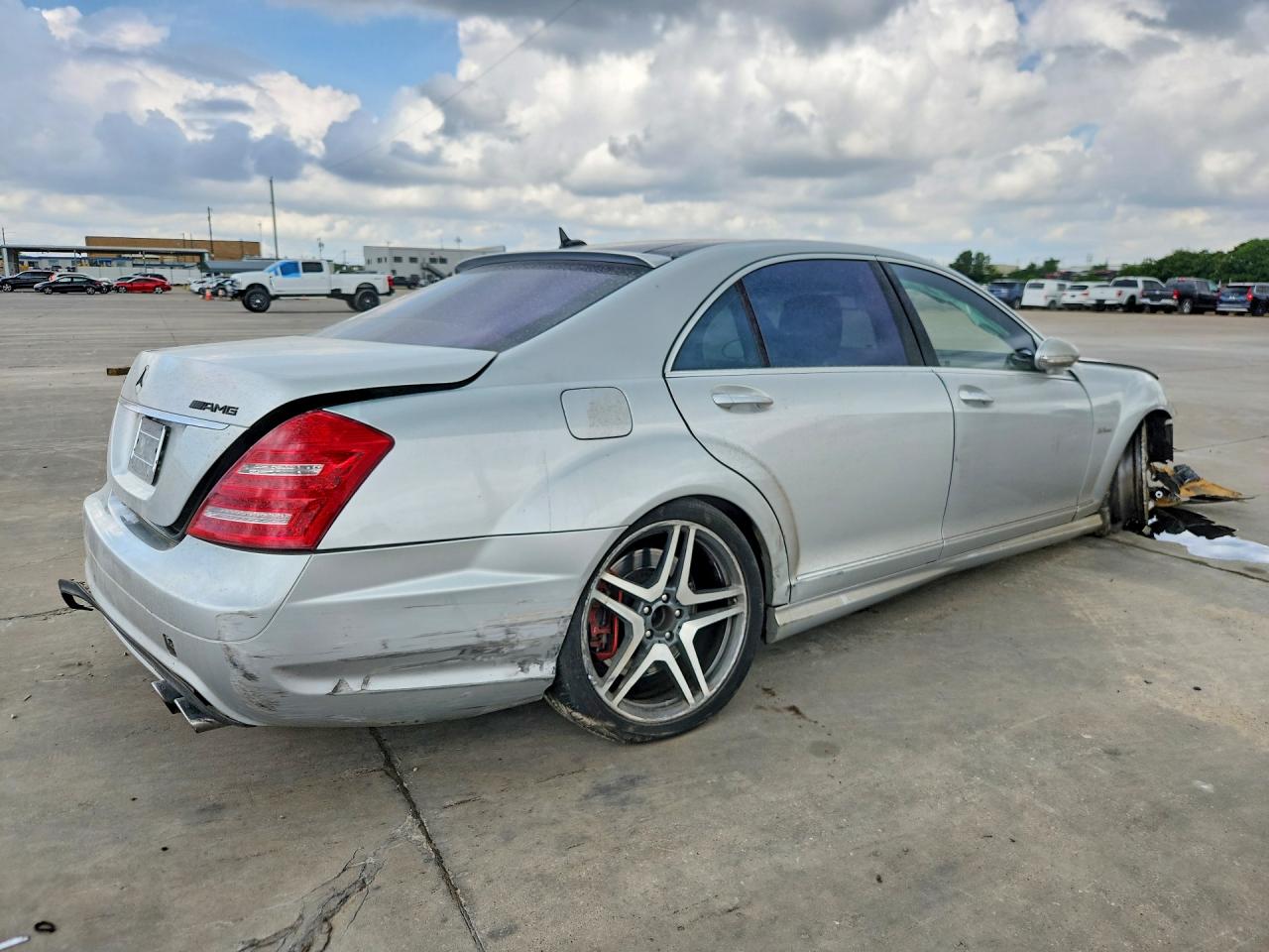 2008 Mercedes-benz S 63 Amg Silver vin: WDDNG77X88A148471