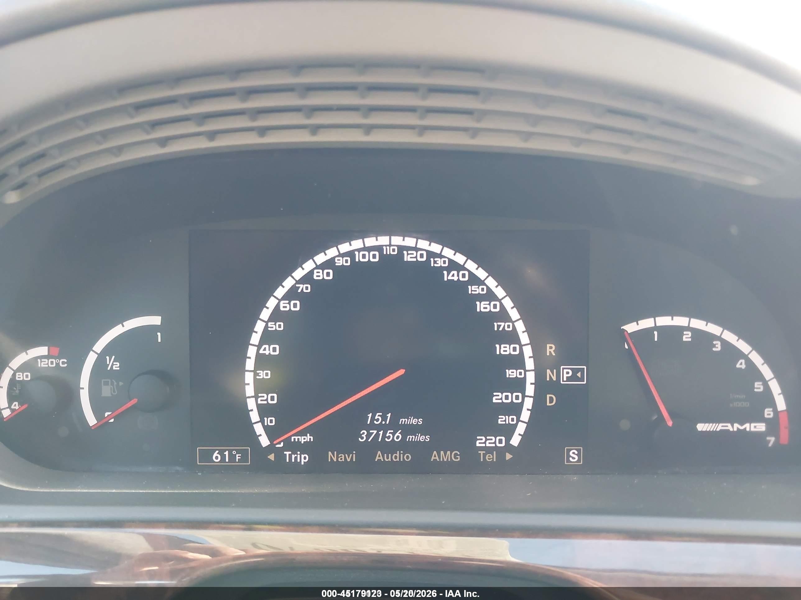 2007 Mercedes-benz S 65 Amg   Black vin: WDDNG79X97A144750
