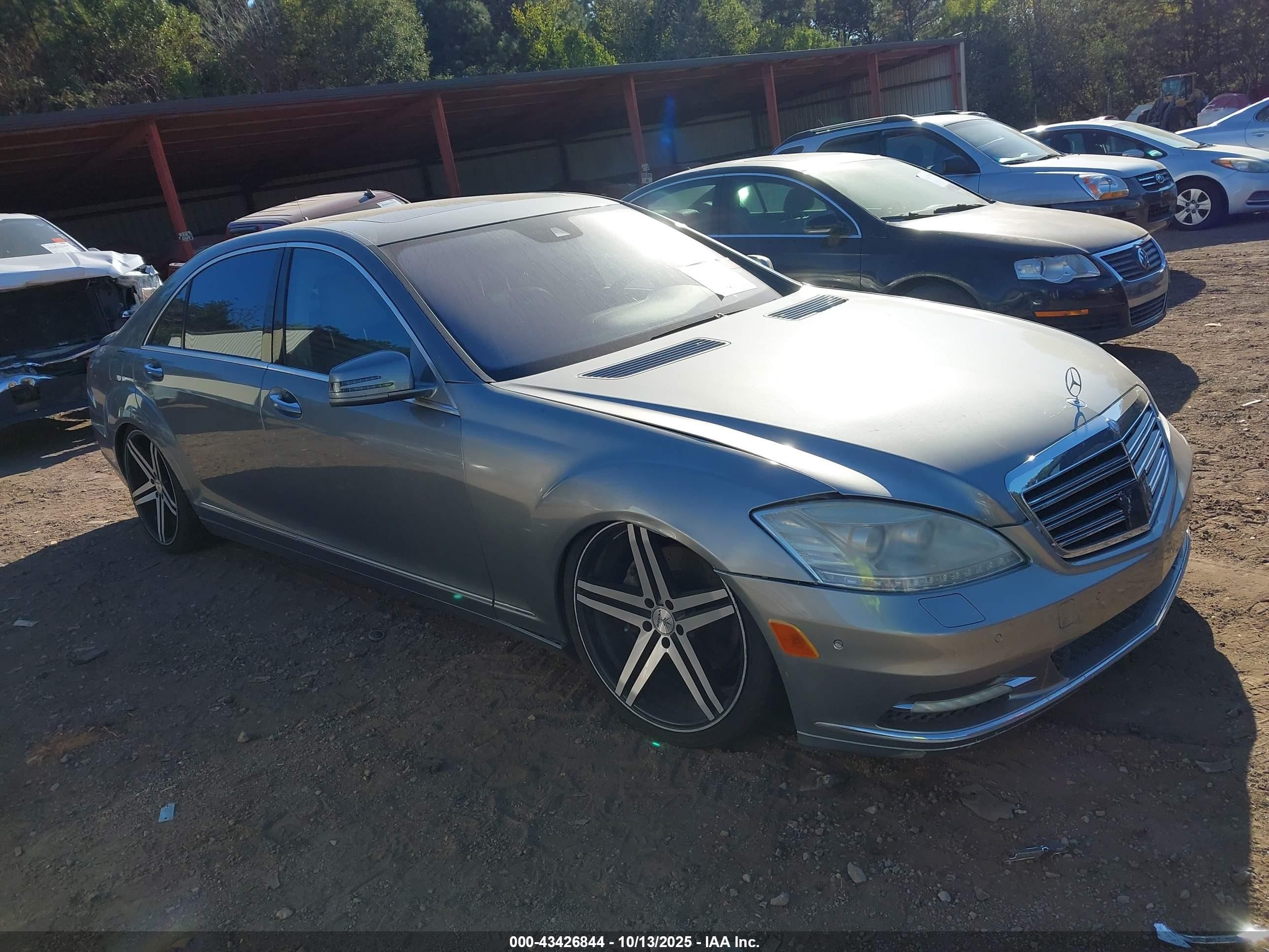 2010 Mercedes-benz S 550   Silver vin: WDDNG7BB7AA325979