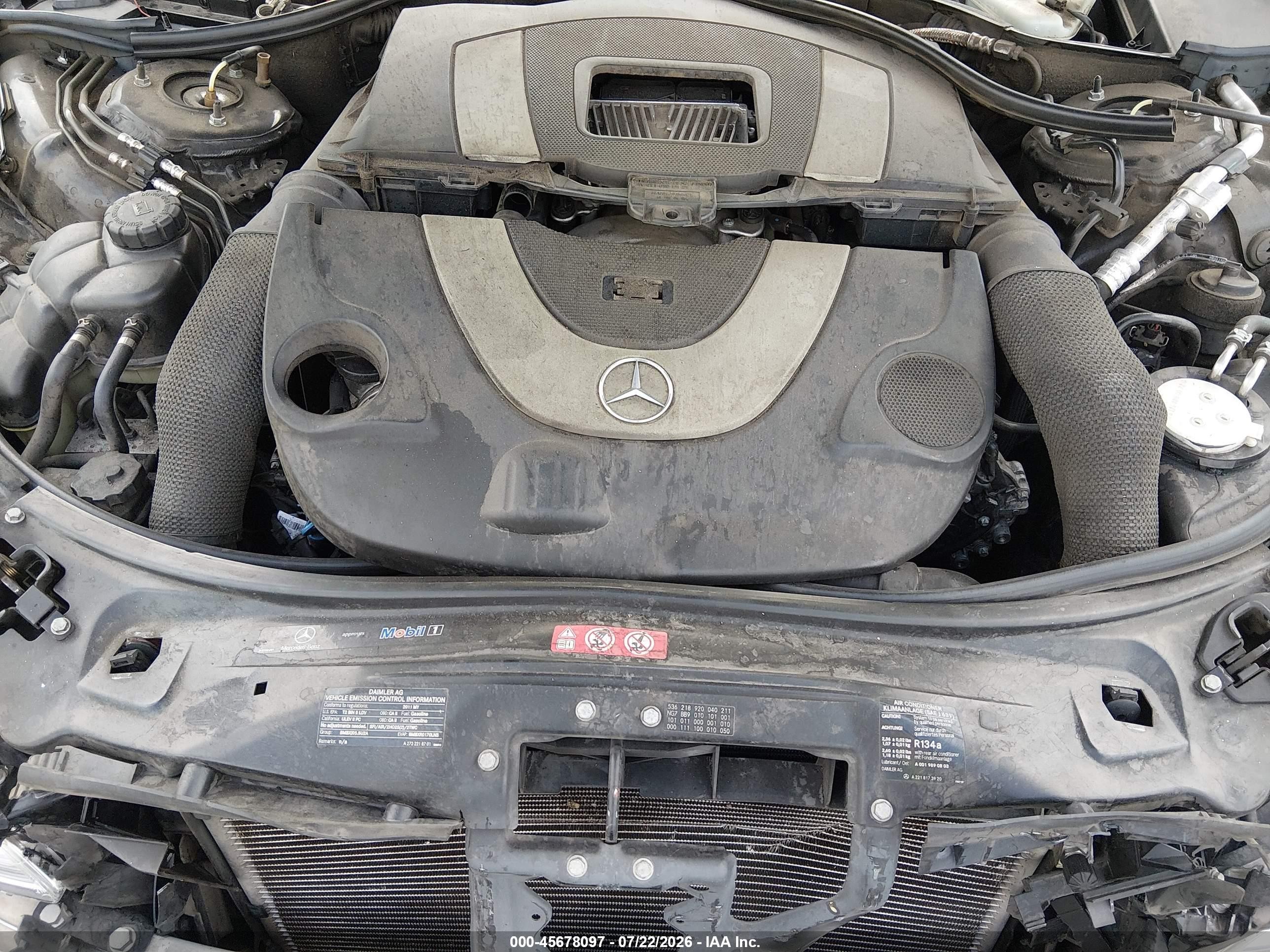2011 Mercedes-benz S 550   Black vin: WDDNG7BB9BA362811