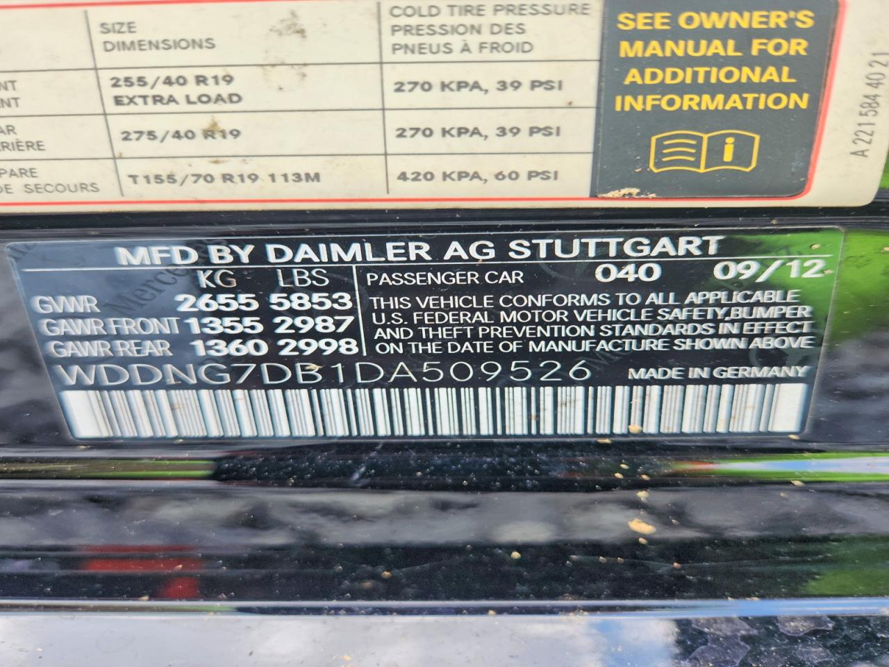2013 Mercedes-benz S 550 Black vin: WDDNG7DB1DA509526