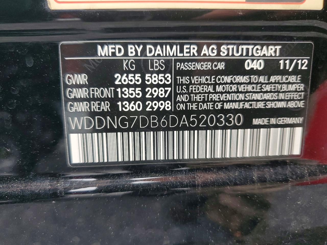 2013 Mercedes-benz S 550 Black vin: WDDNG7DB6DA520330