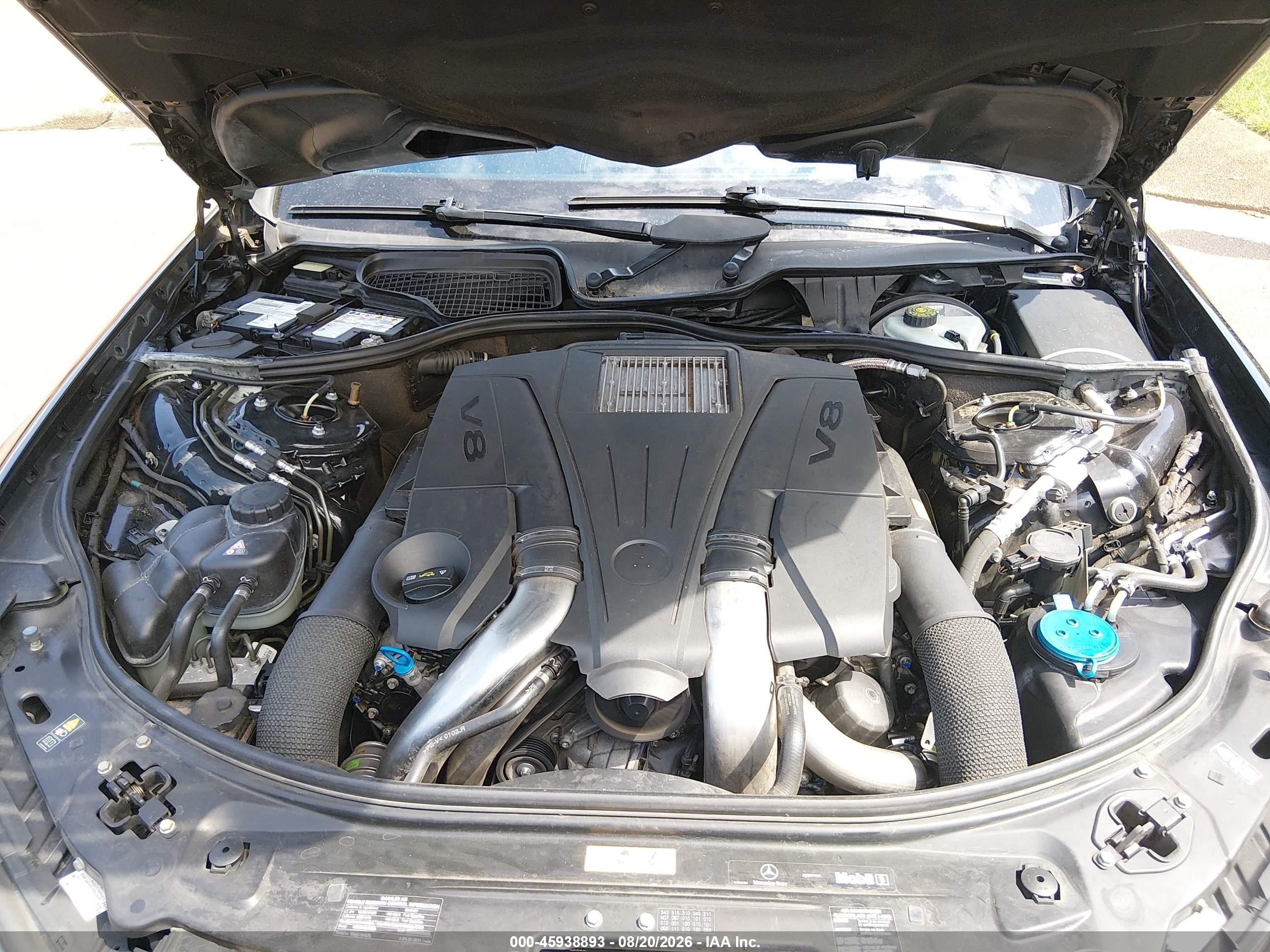 2012 Mercedes-benz S 550   Черный vin: WDDNG7DB7CA436029