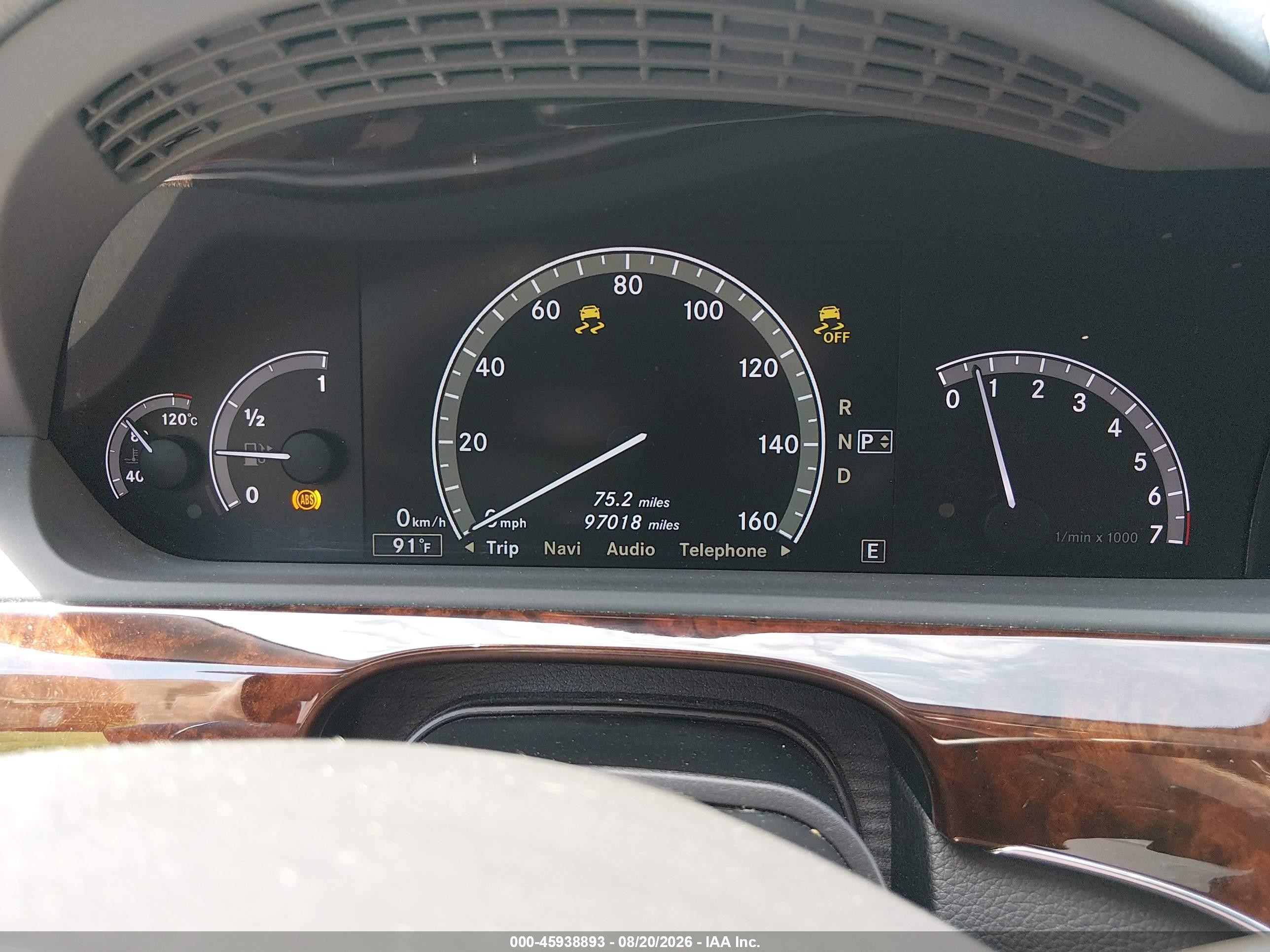 2012 Mercedes-benz S 550   Черный vin: WDDNG7DB7CA436029