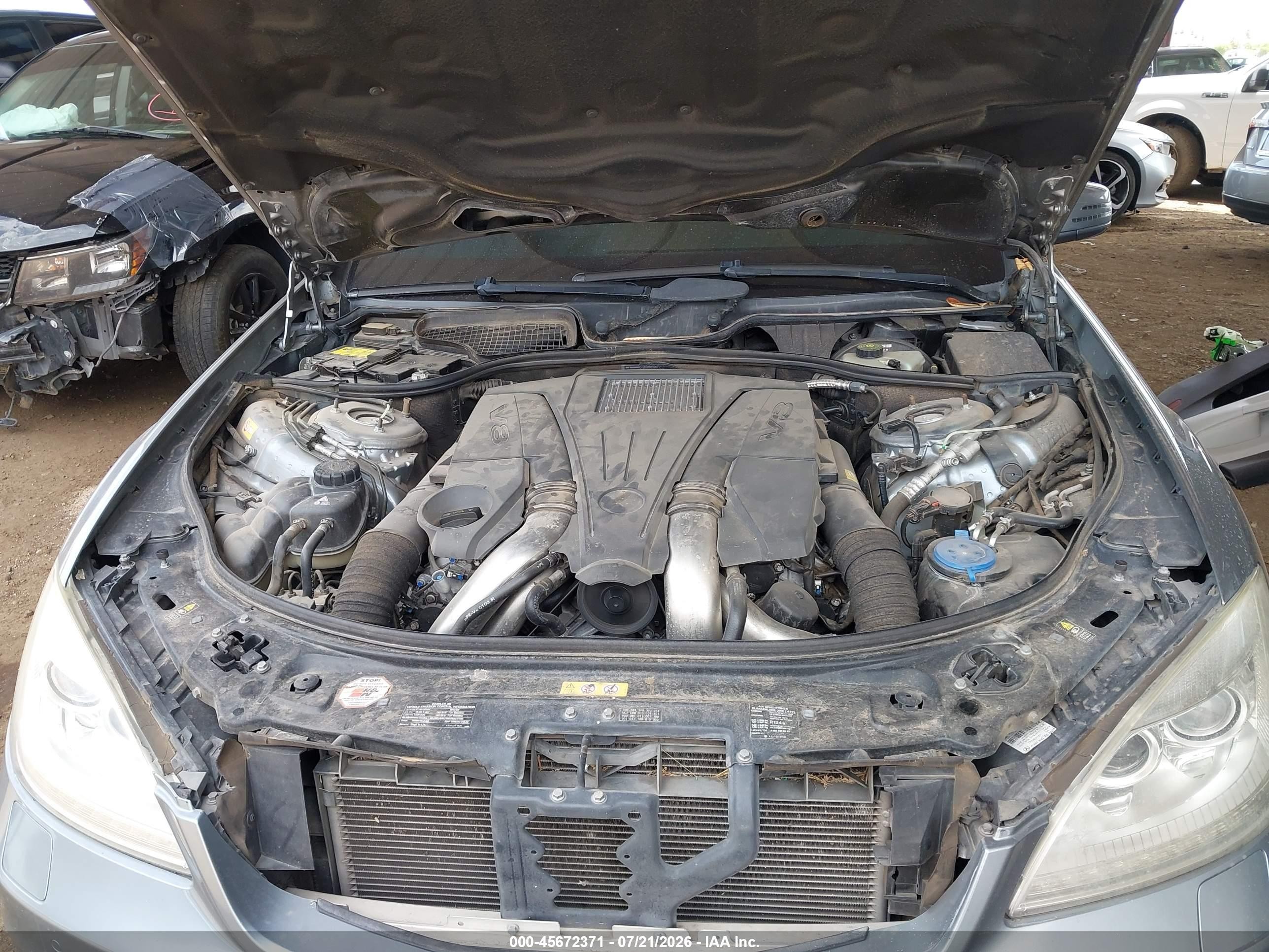 2013 Mercedes-benz S 550   Silver vin: WDDNG7DB8DA524458