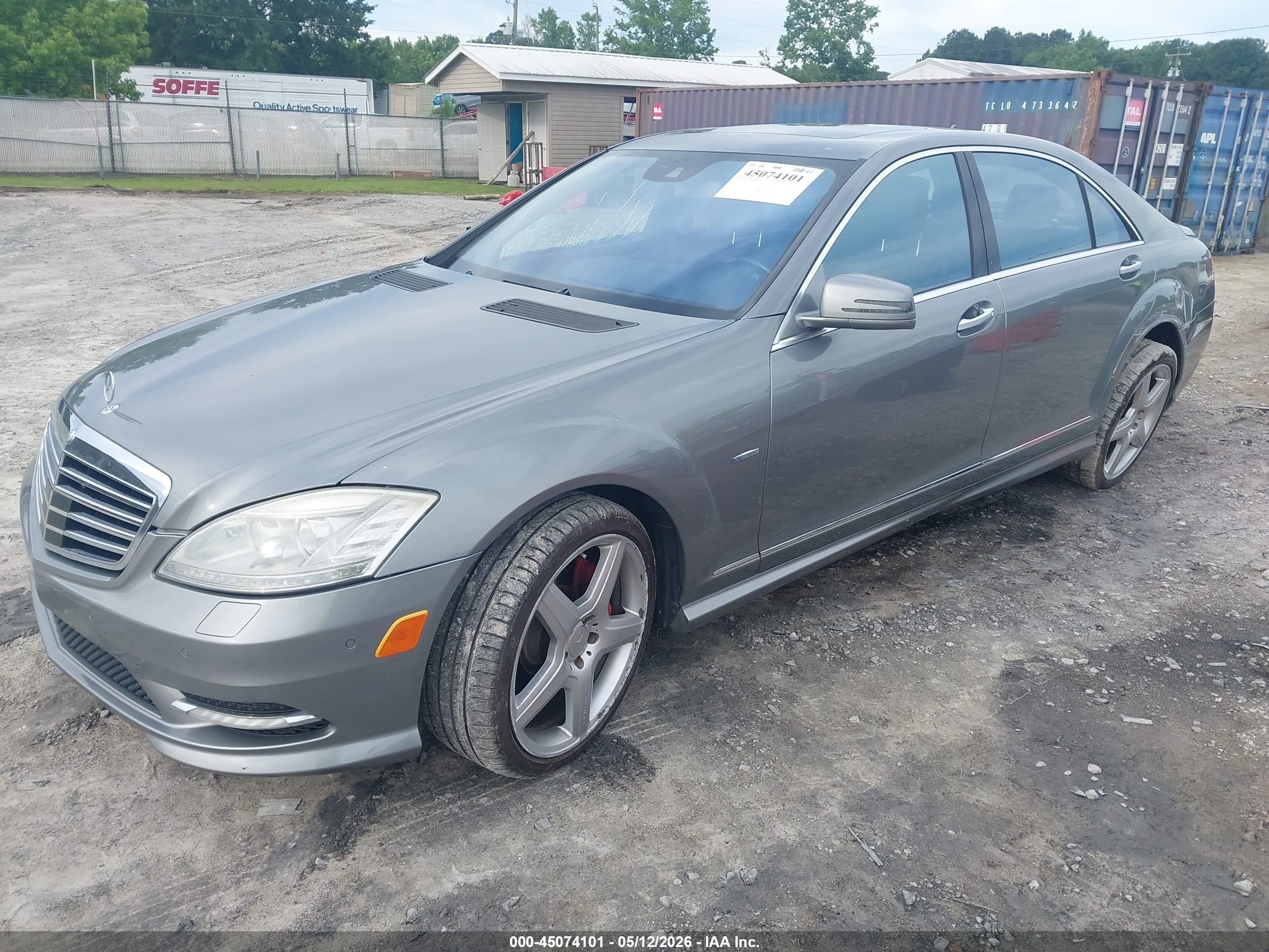 2012 Mercedes-benz S 550   Серебряный vin: WDDNG7DB9CA434430