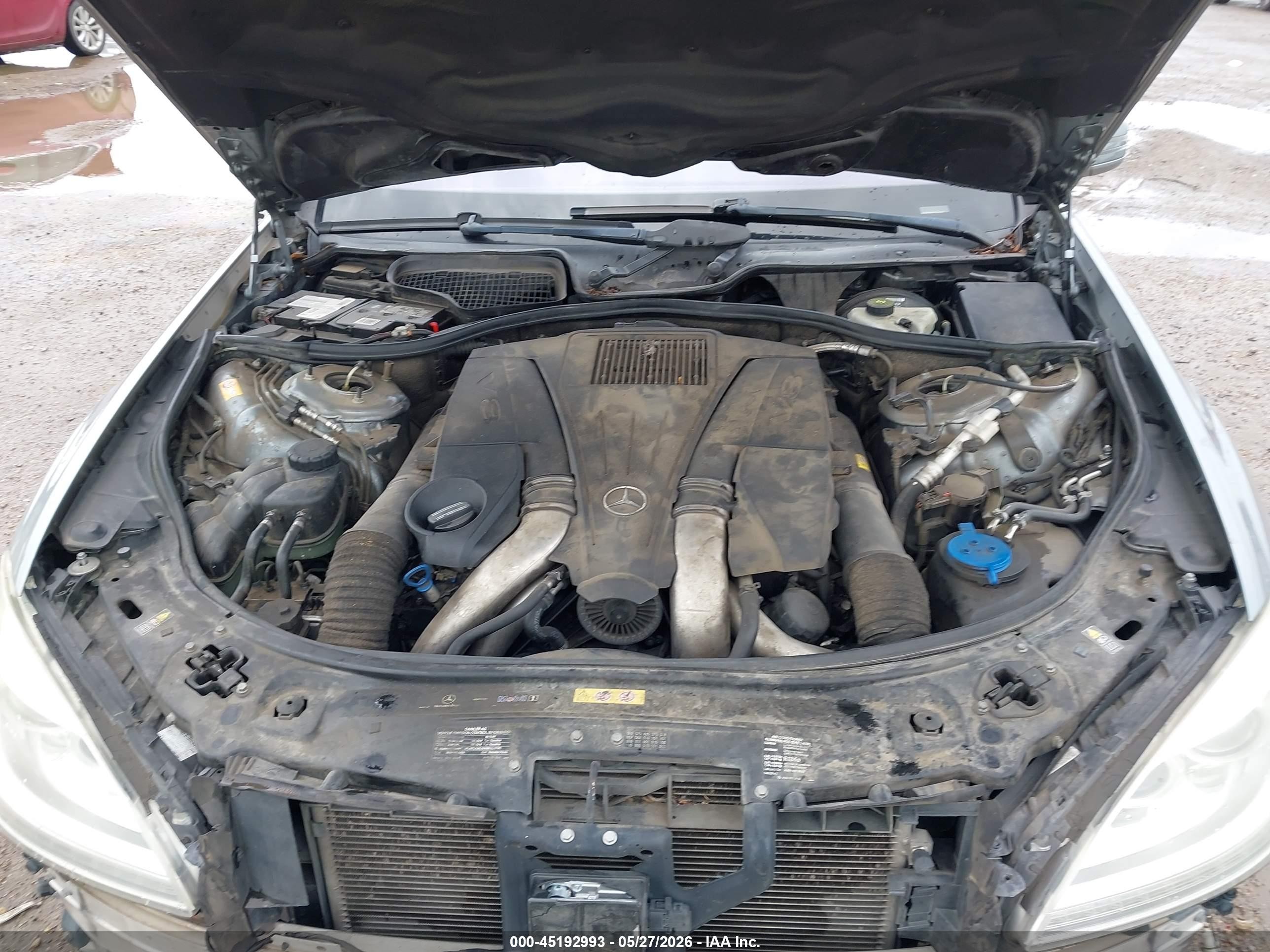2013 Mercedes-benz S 550   Серый vin: WDDNG7DBXDA506673