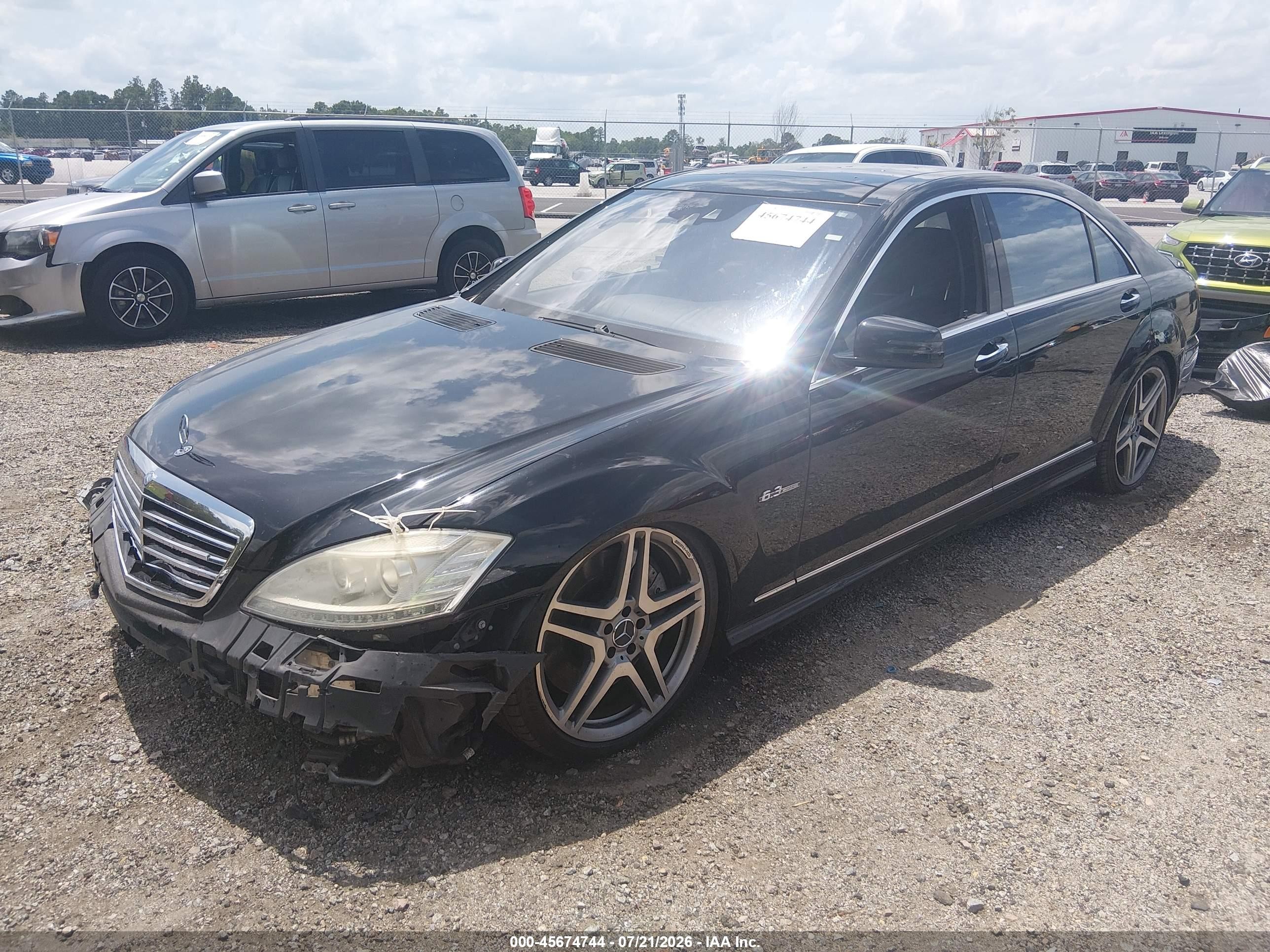 2010 Mercedes-benz S 63 Amg Black vin: WDDNG7HB0AA289138