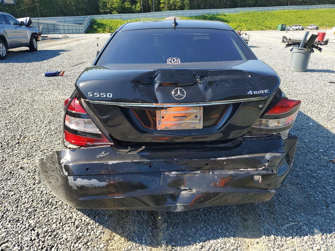 2007 Mercedes-benz S 550 4matic Black vin: WDDNG86X07A104955