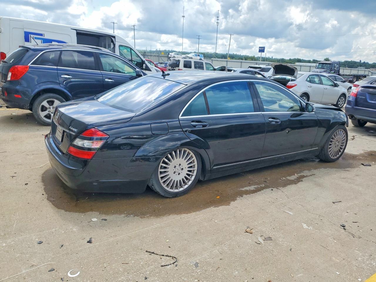 2007 Mercedes-benz S 550 4matic Black vin: WDDNG86X07A113560