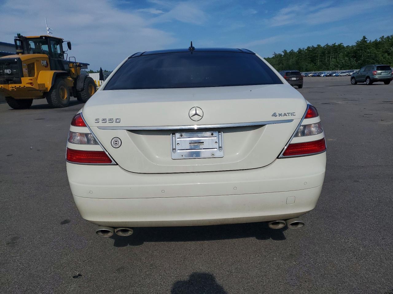 2008 Mercedes-benz S 550 4matic White vin: WDDNG86X08A155356
