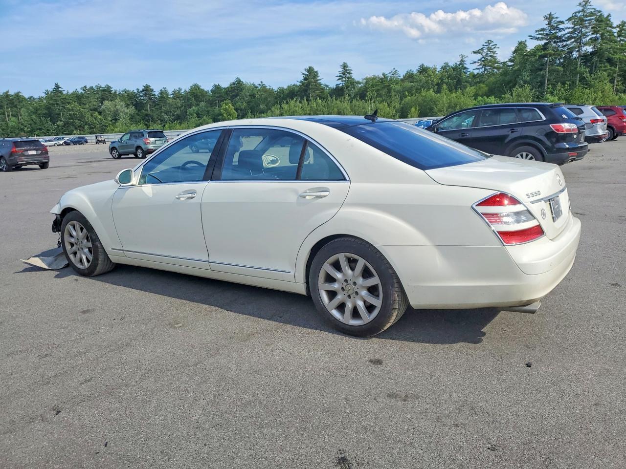 2008 Mercedes-benz S 550 4matic White vin: WDDNG86X08A155356