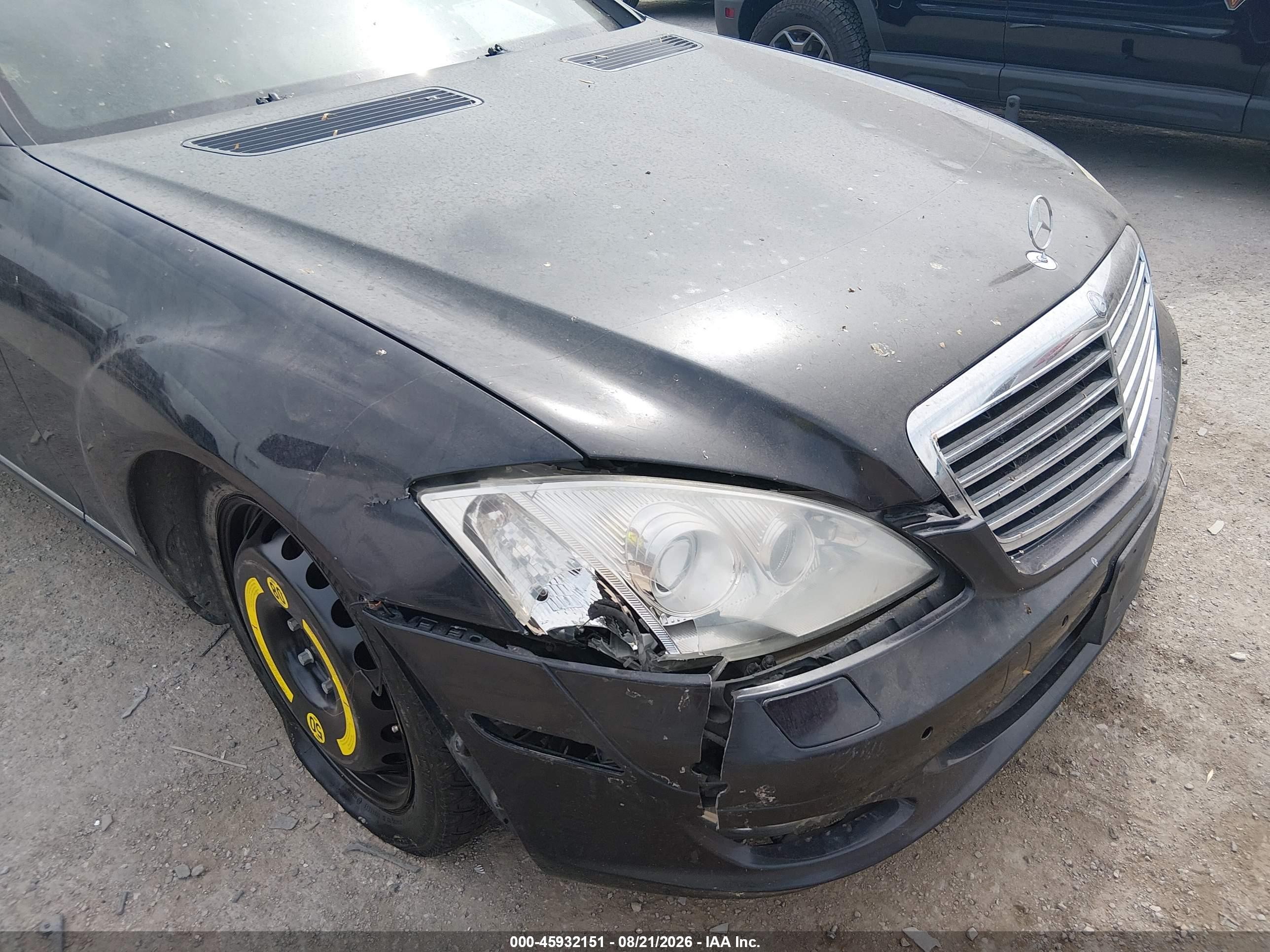 2008 Mercedes-benz S 550 4matic Черный vin: WDDNG86X08A179429