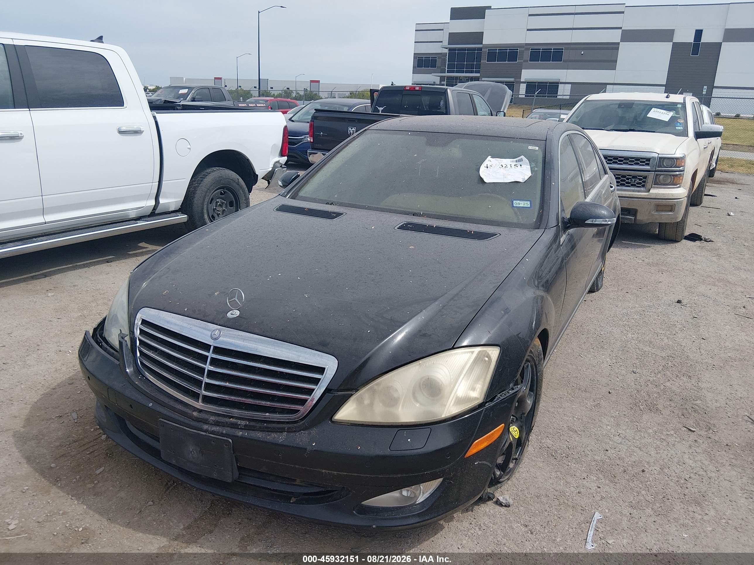2008 Mercedes-benz S 550 4matic Черный vin: WDDNG86X08A179429