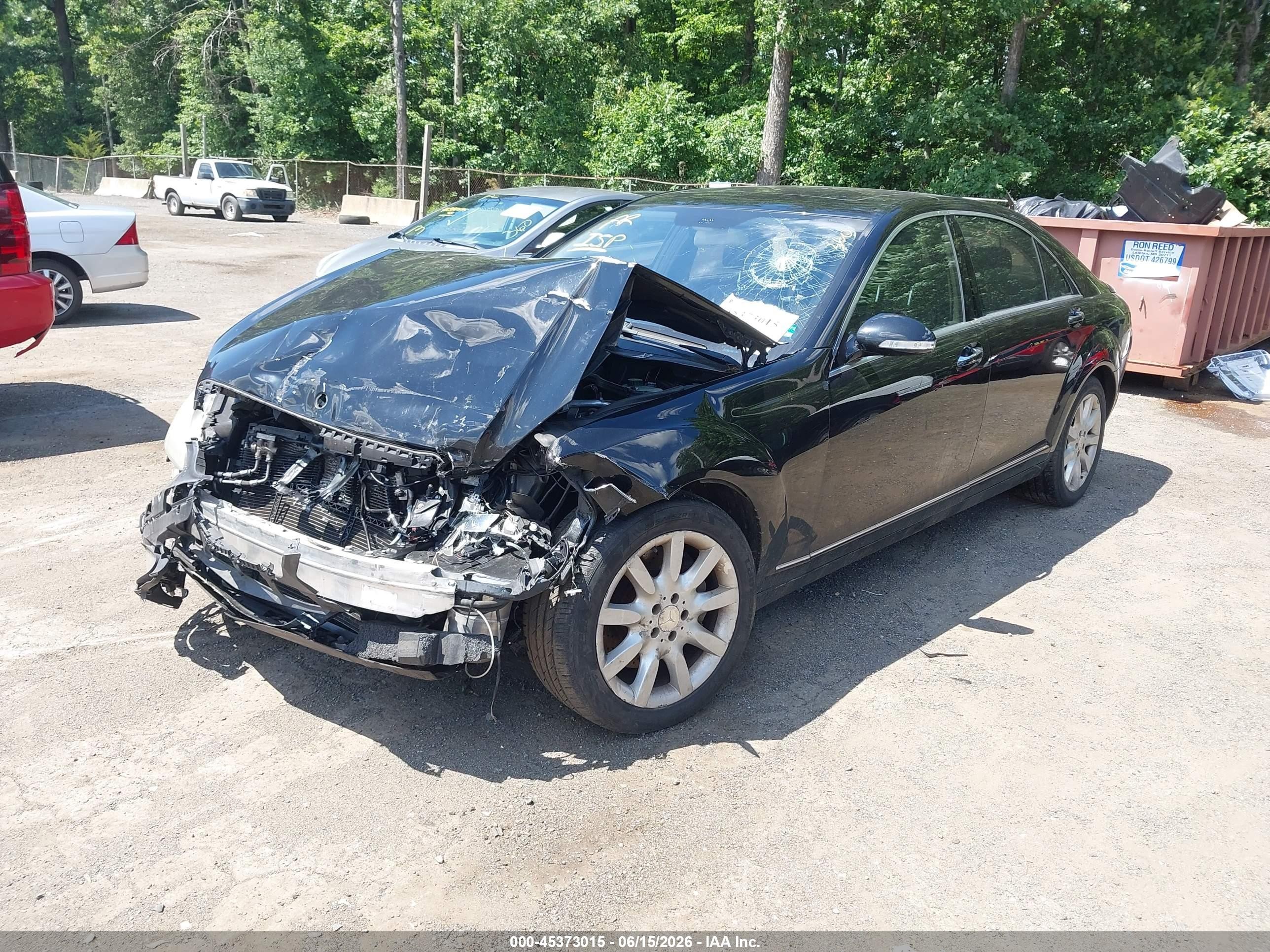 2008 Mercedes-benz S 550 4matic Black vin: WDDNG86X08A184968