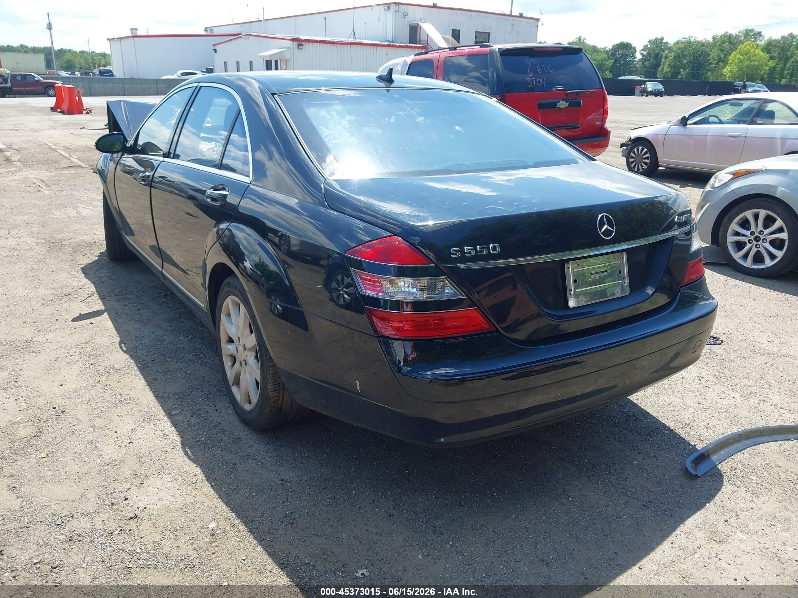 2008 Mercedes-benz S 550 4matic Black vin: WDDNG86X08A184968