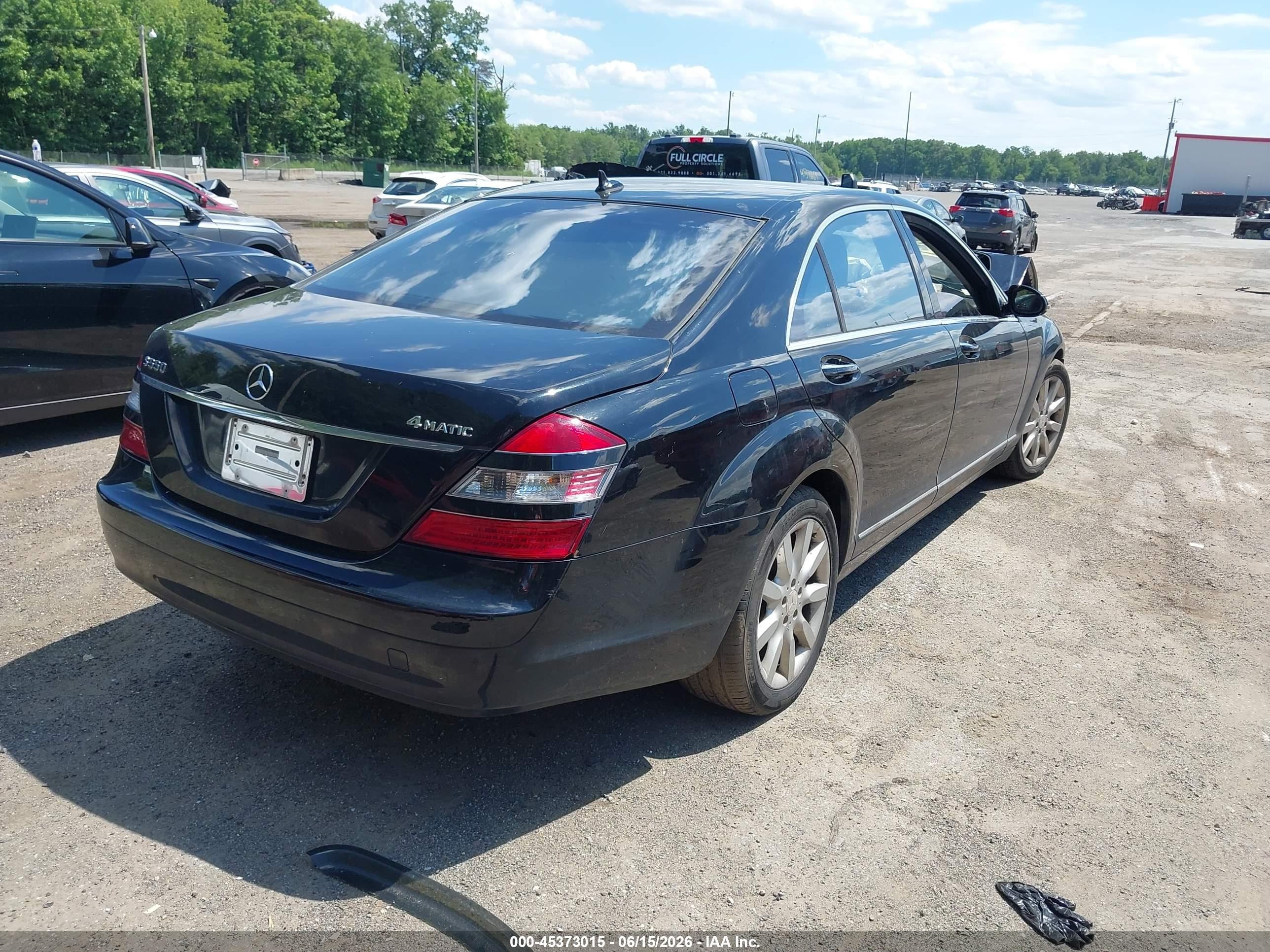 2008 Mercedes-benz S 550 4matic Black vin: WDDNG86X08A184968
